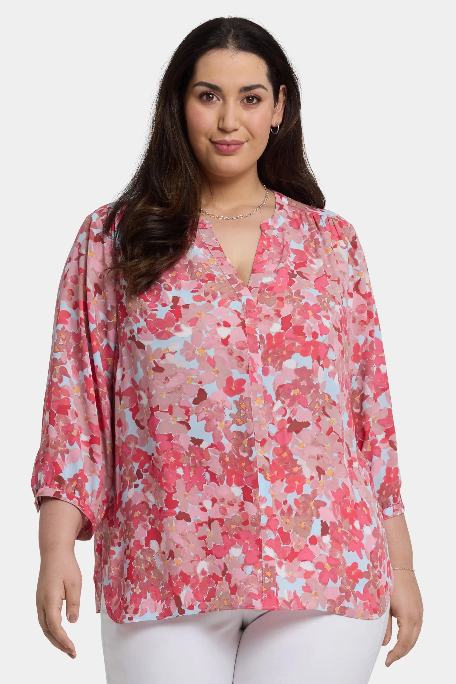 Pintuck Blouse In Plus Size - Luciana sold by NYDJ