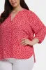 Pintuck Blouse In Plus Size - Teresita sold by NYDJ