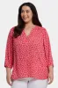 Pintuck Blouse In Plus Size - Teresita sold by NYDJ