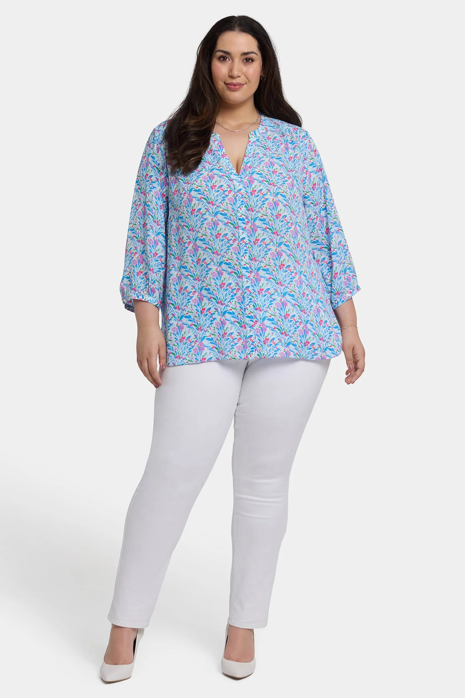 Pintuck Blouse In Plus Size - Serafia sold by NYDJ product image thumbnail 4