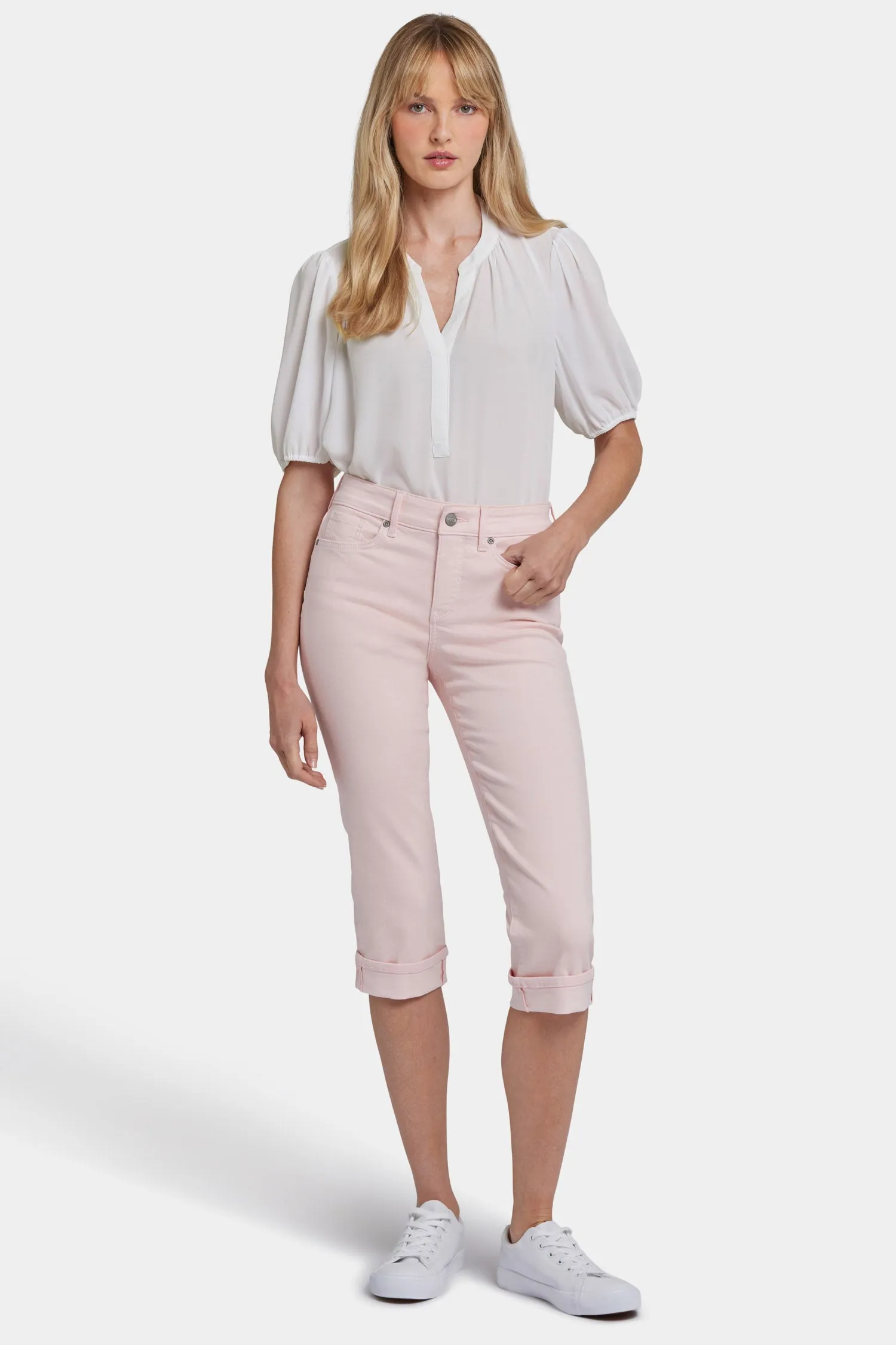 Marilyn Straight Crop Jeans - Crystal Pink sold by NYDJ