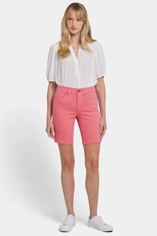 Ella Denim Shorts - Spiced Coral sold by NYDJ