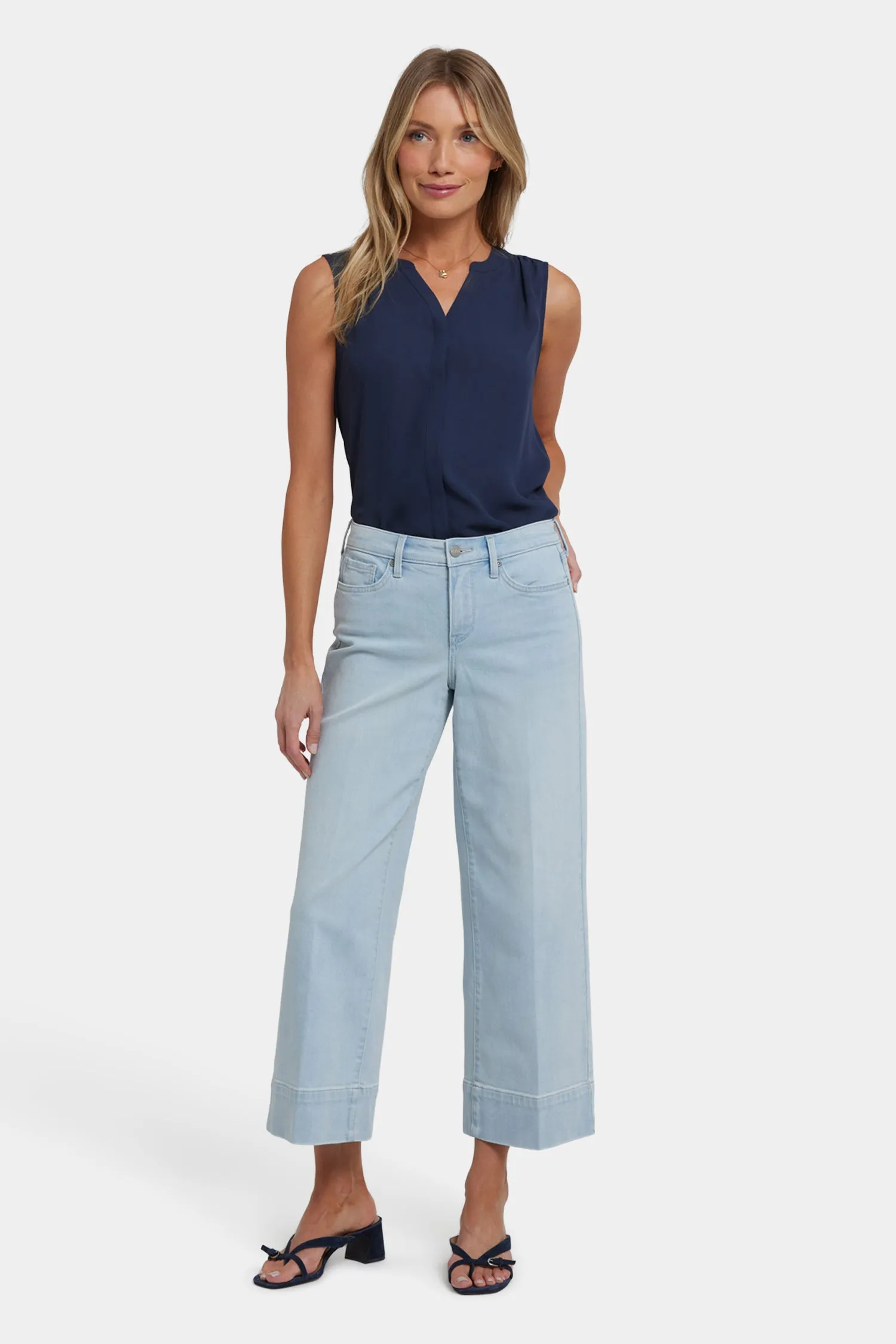 Teresa Wide Leg Ankle Jeans - Clear Waters sold by NYDJ