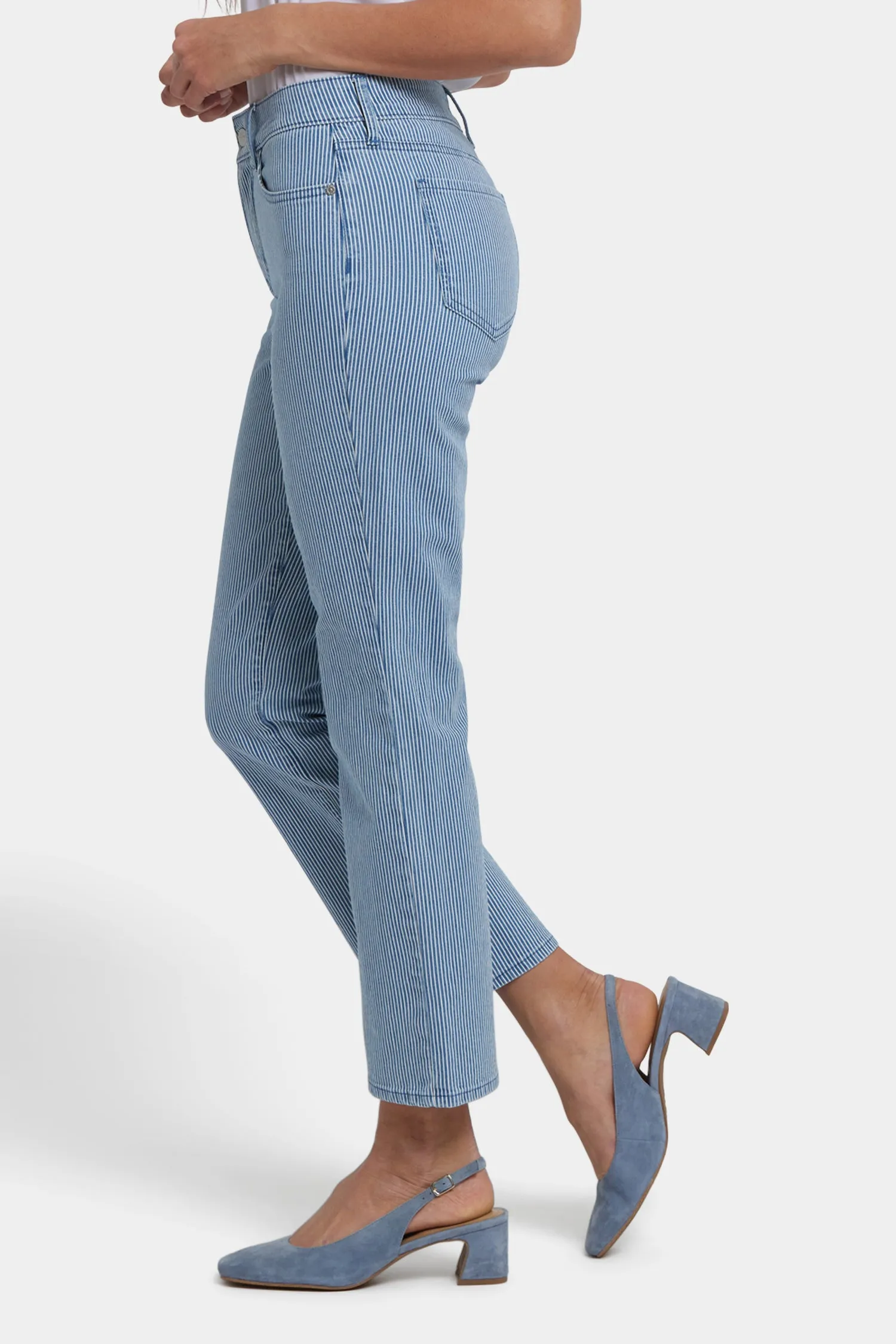 Marilyn Straight Ankle Jeans - Villa Vista Stripe sold by NYDJ product image thumbnail 4