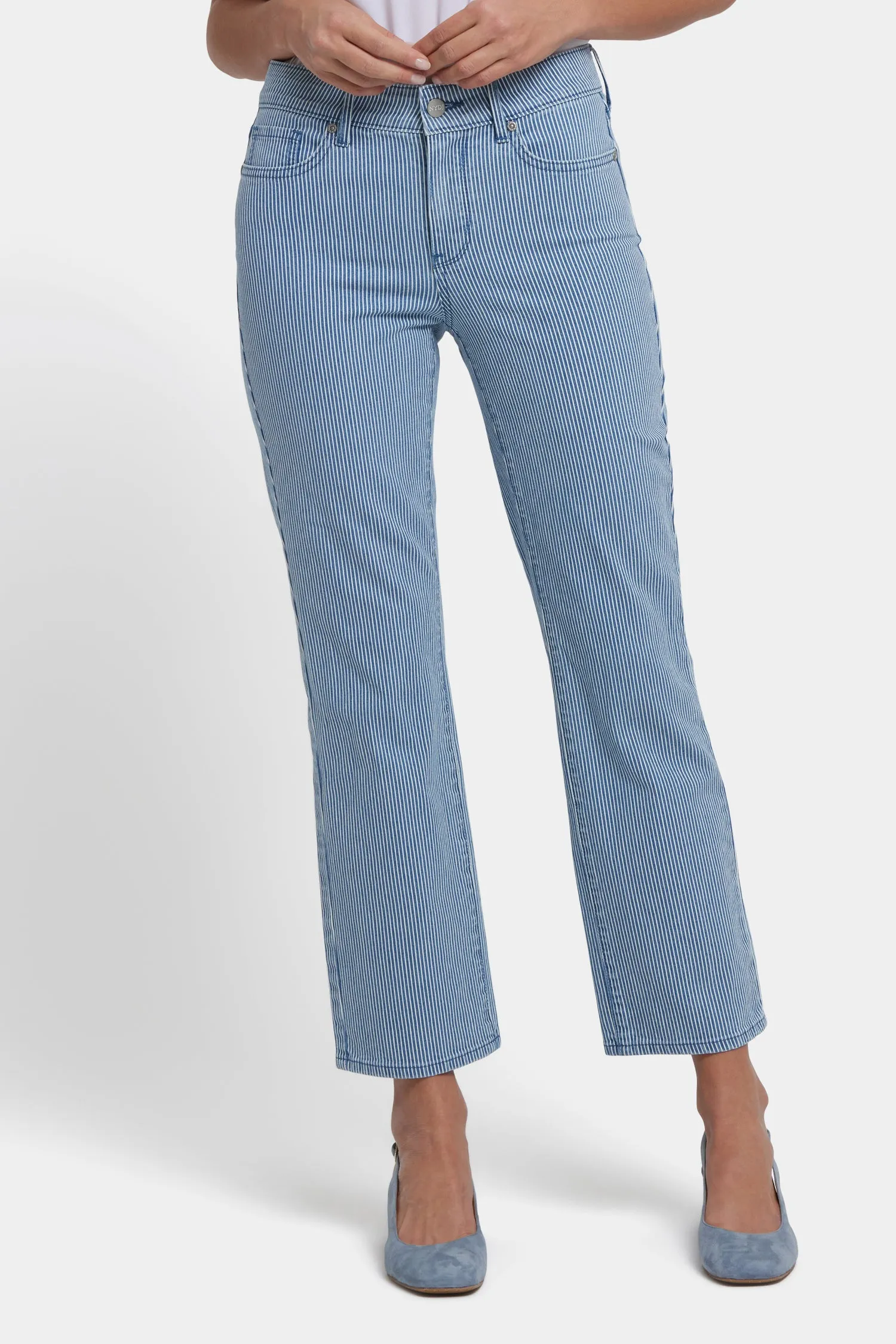 Marilyn Straight Ankle Jeans - Villa Vista Stripe sold by NYDJ product image thumbnail 5
