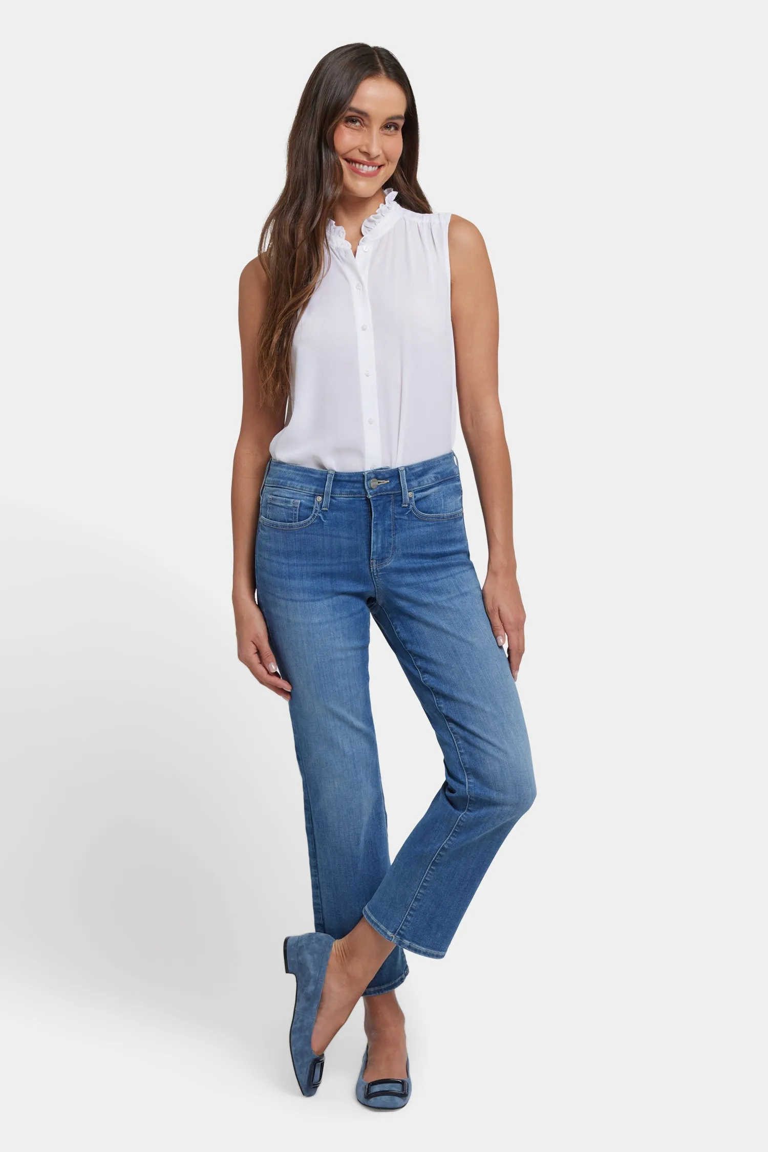 Marilyn Straight Ankle Jeans - Blue Water sold by NYDJ