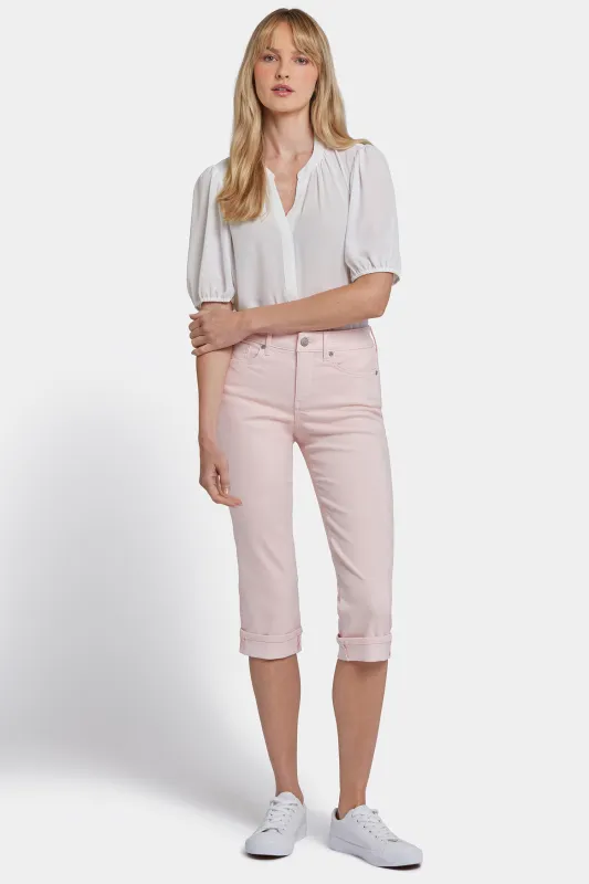 Marilyn Straight Crop Jeans In Petite - Crystal Pink sold by NYDJ