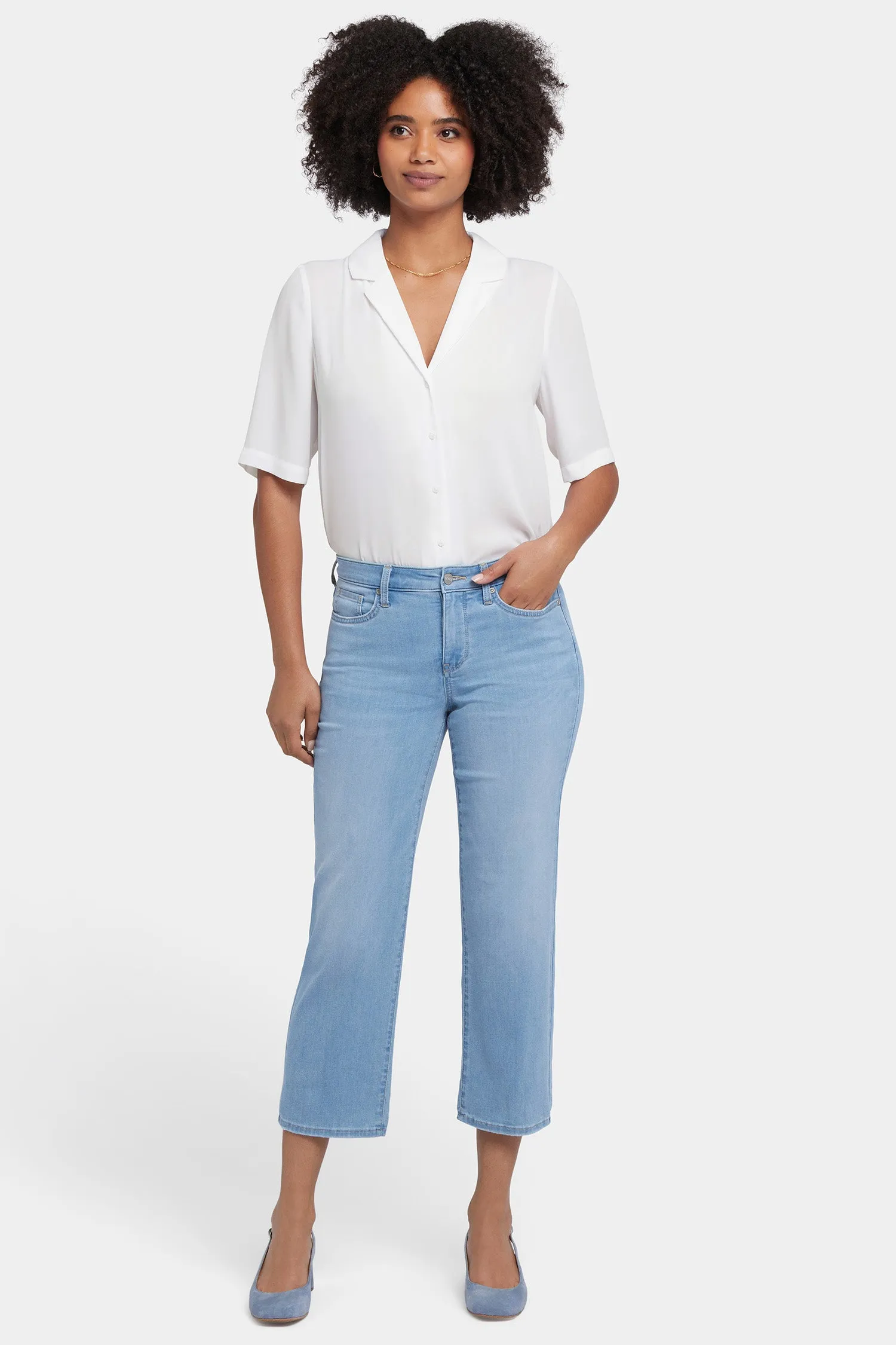 Relaxed Piper Crop Jeans In Petite - Canary Beach sold by NYDJ