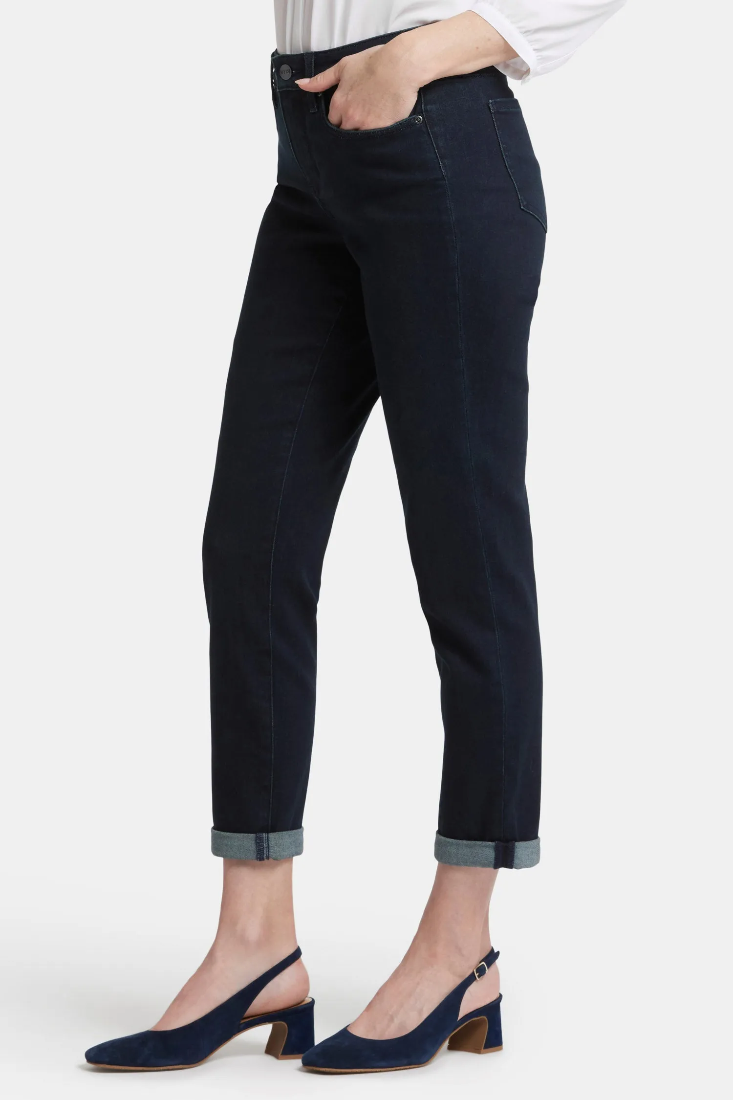 Margot Girlfriend Jeans In Petite - Midnight Falls sold by NYDJ product image thumbnail 3