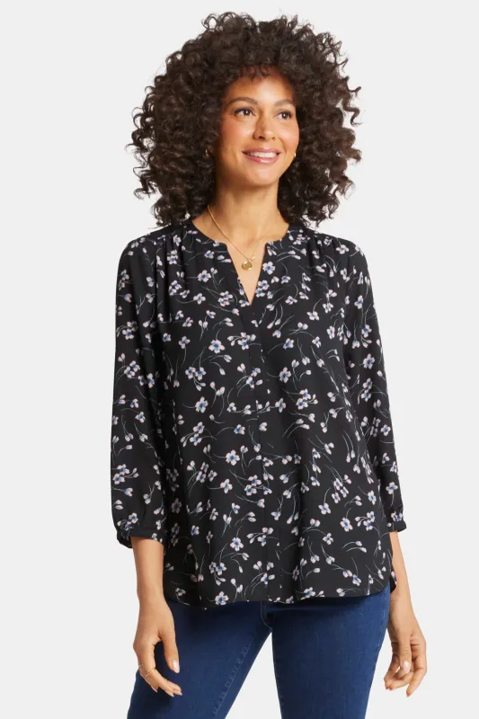 Pintuck Blouse - Cascade Petals sold by NYDJ