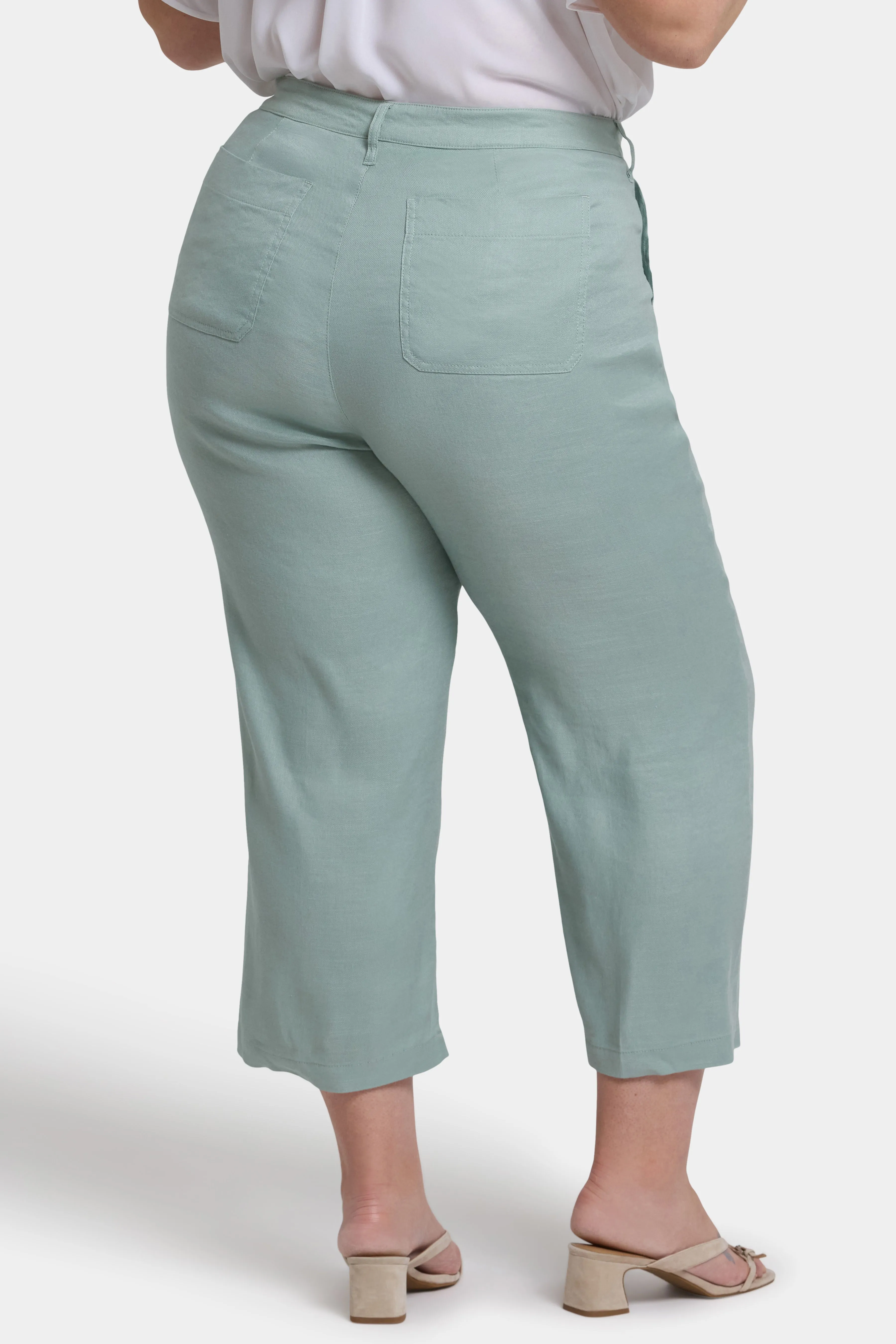 Wide Leg Cargo Capri Pants In Plus Size - Tomatillo sold by NYDJ product image thumbnail 2