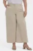 Mona Wide Leg Trouser Ankle Jeans In Plus Size - Feather sold by NYDJ