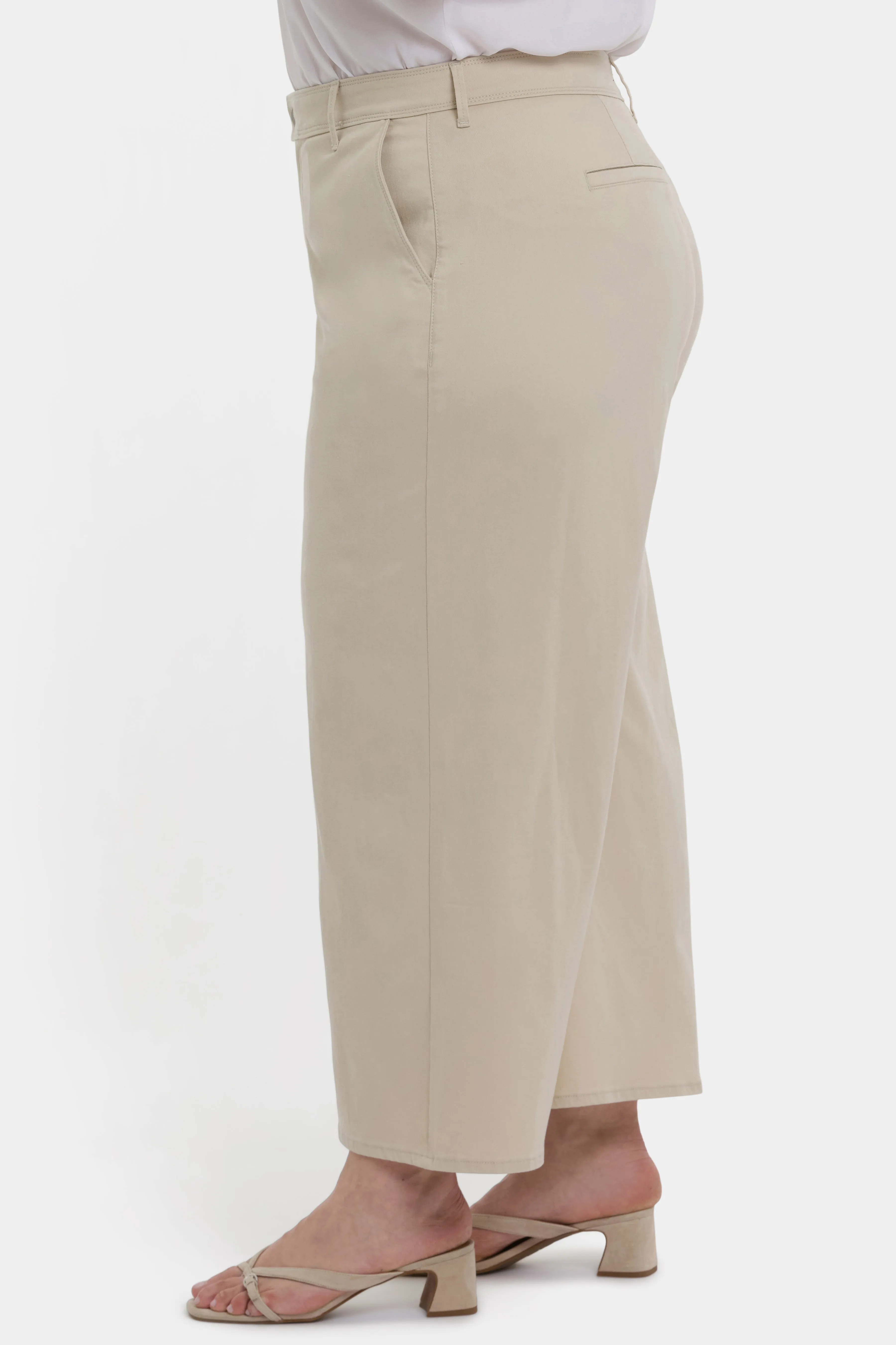 Mona Wide Leg Trouser Ankle Jeans In Plus Size - Feather sold by NYDJ product image thumbnail 3