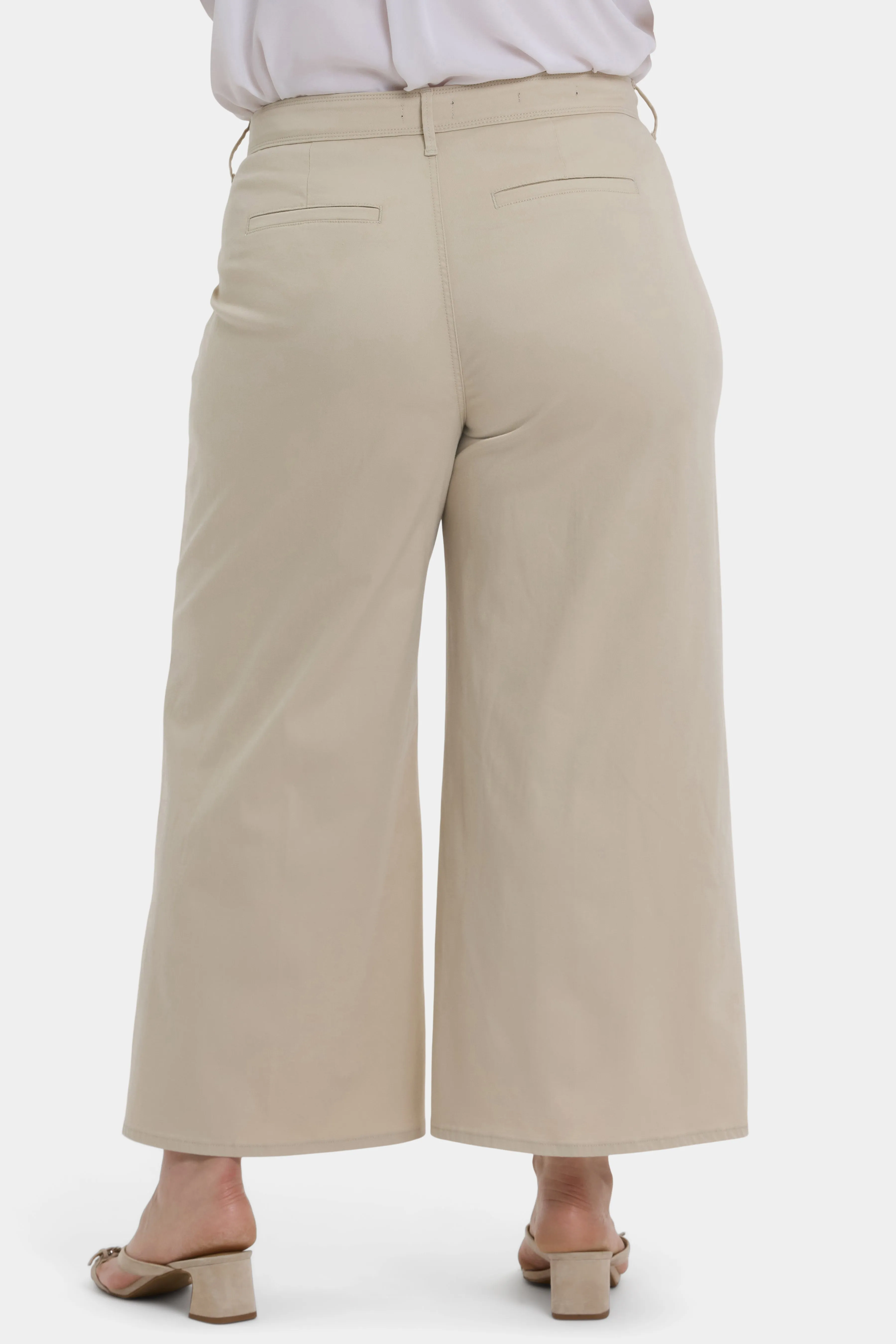 Mona Wide Leg Trouser Ankle Jeans In Plus Size - Feather sold by NYDJ product image thumbnail 2