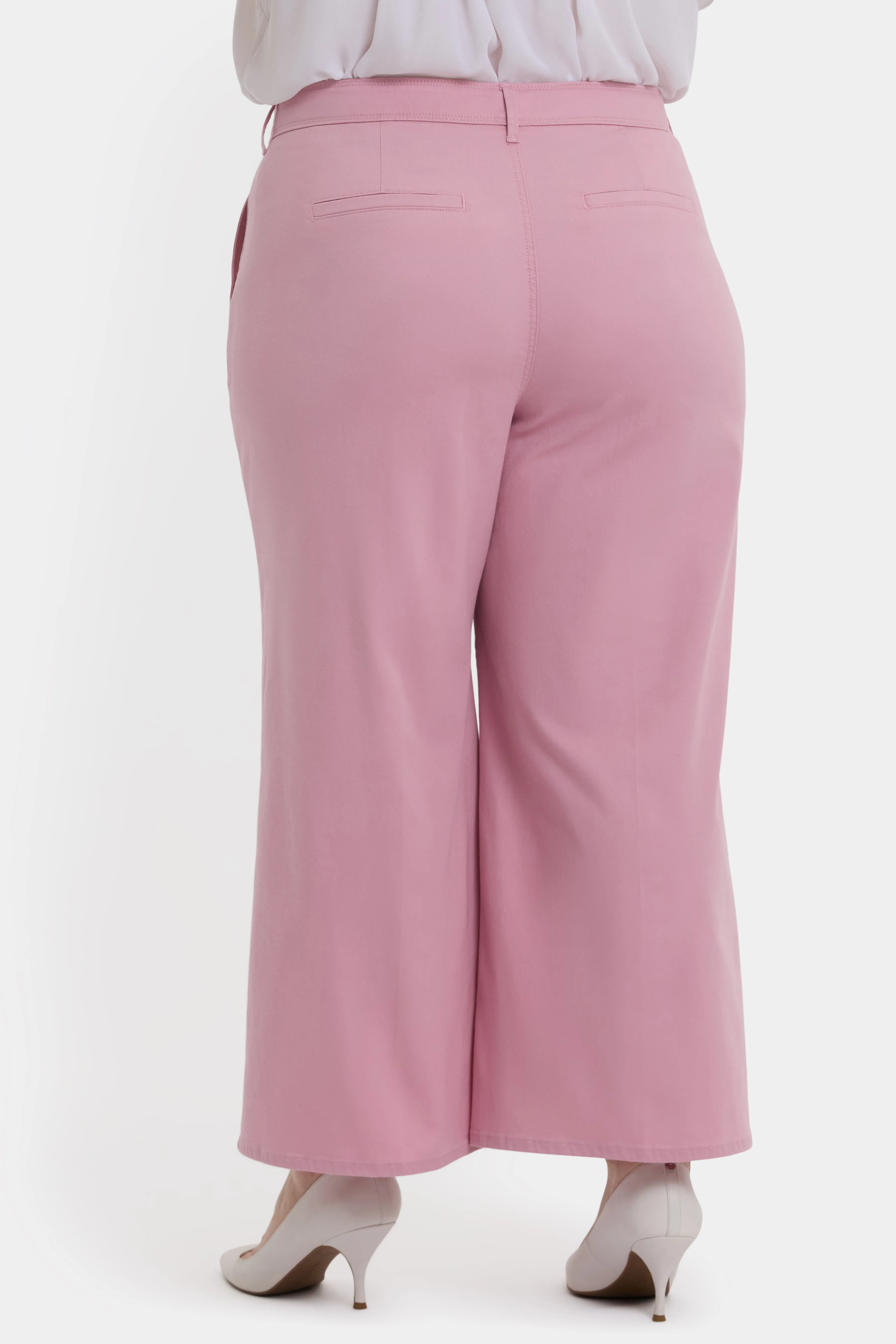 Mona Wide Leg Trouser Ankle Jeans In Plus Size - Pink Nectar sold by NYDJ product image thumbnail 2