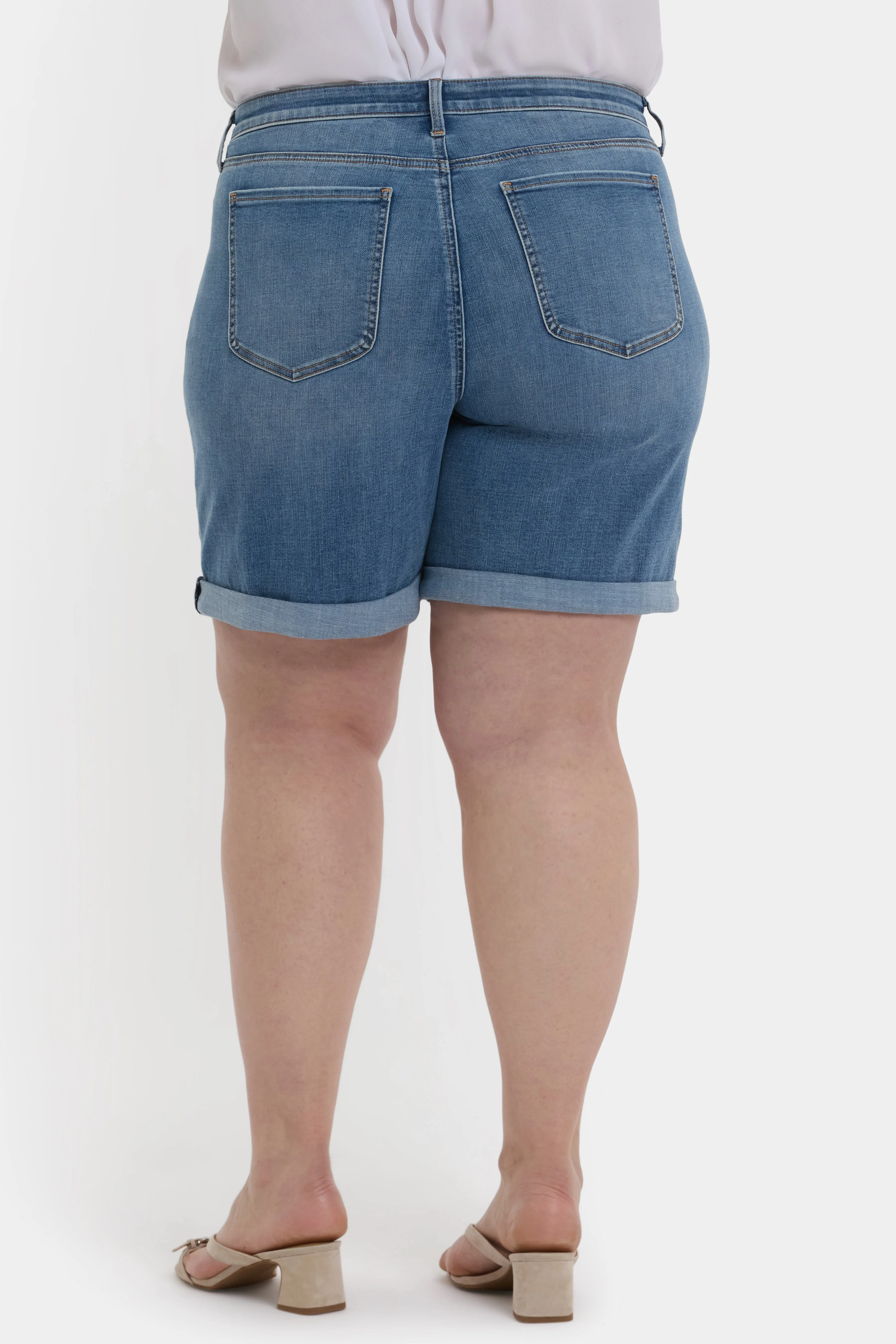 Diana Relaxed Denim Shorts In Plus Size - Barcelona Breeze sold by NYDJ product image thumbnail 2