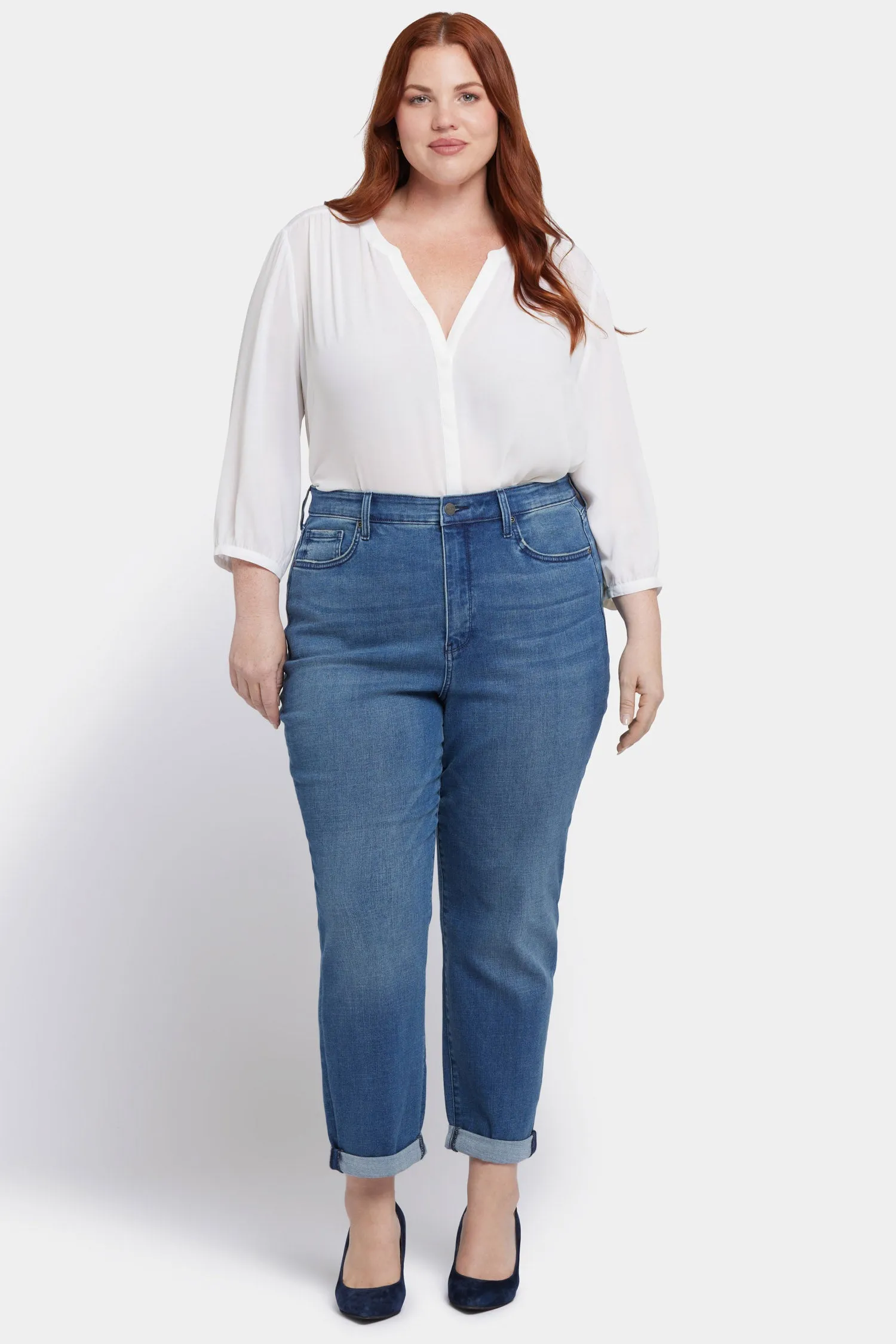 Margot Girlfriend Jeans In Plus Size - Cascade Wave sold by NYDJ product image thumbnail 4
