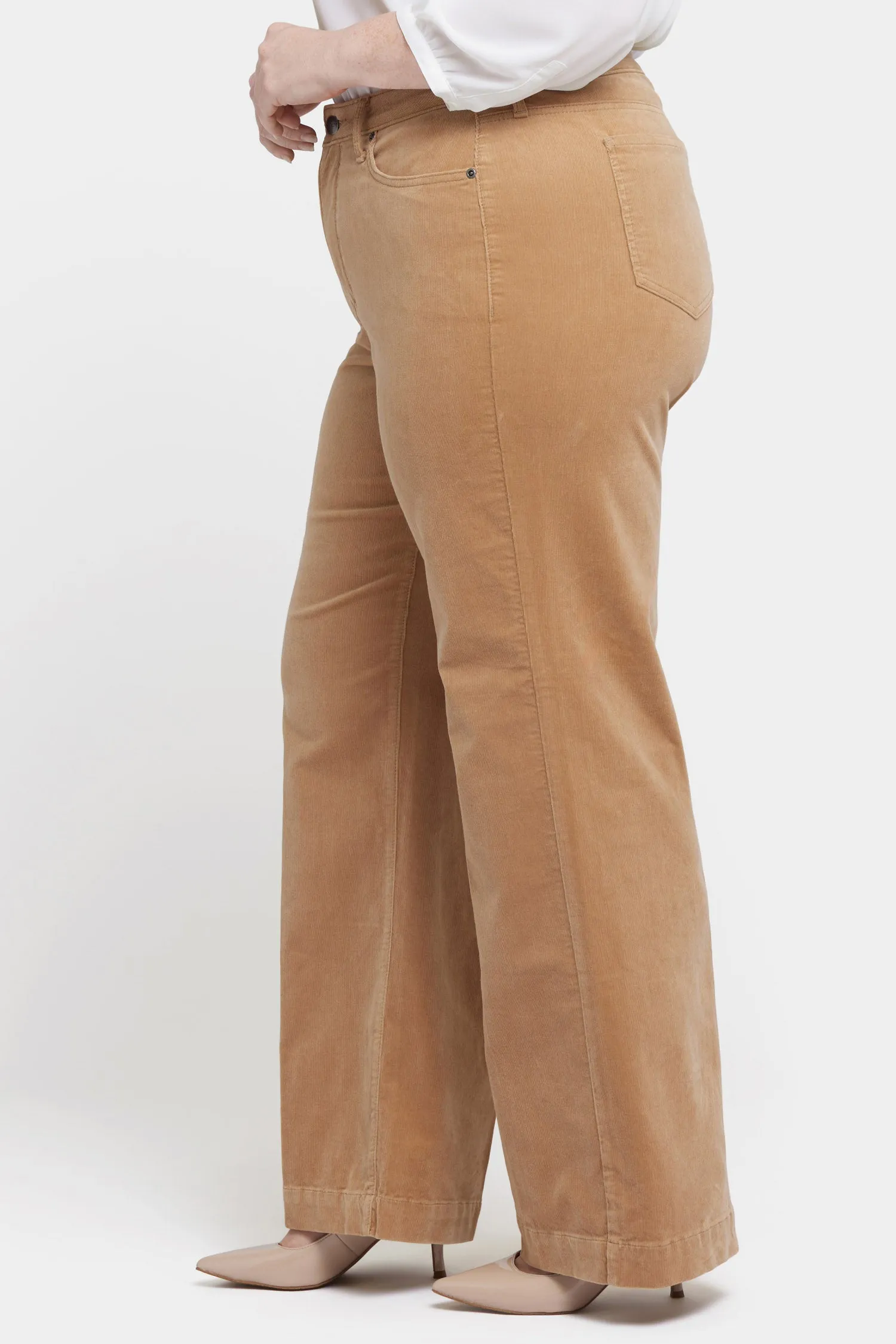 Teresa Wide Leg Pants In Plus Size - Sand Dune sold by NYDJ product image thumbnail 3