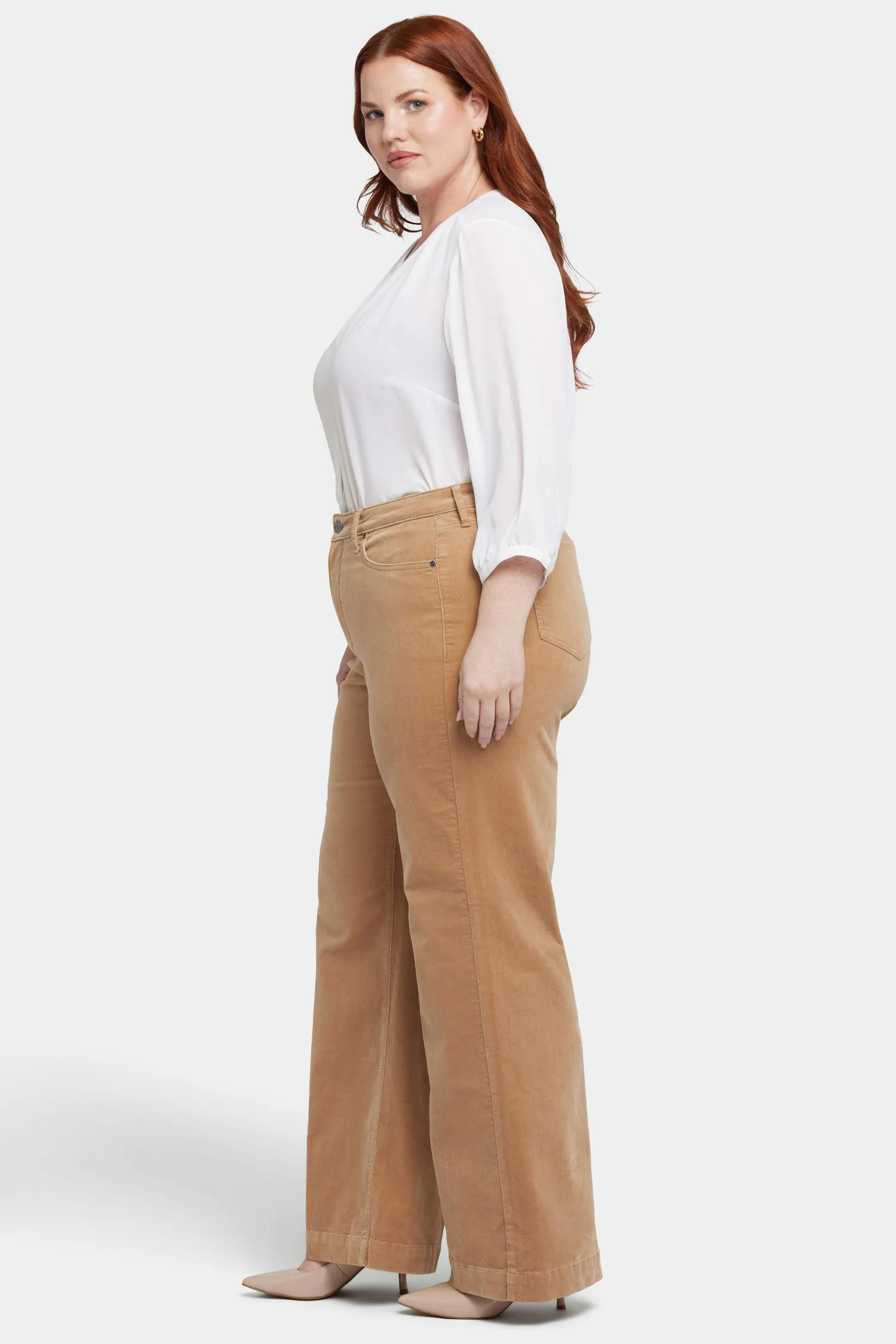 Teresa Wide Leg Pants In Plus Size - Sand Dune sold by NYDJ product image thumbnail 5