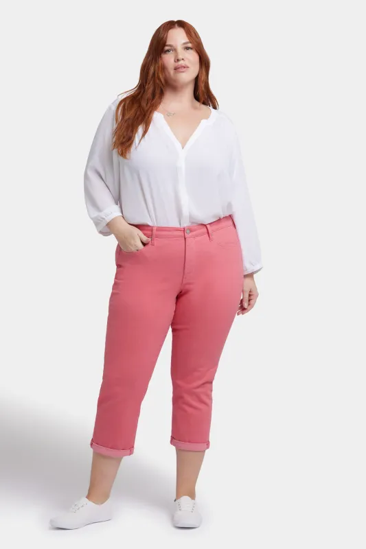 Chloe Skinny Capri Jeans In Plus Size - Spiced Coral sold by NYDJ