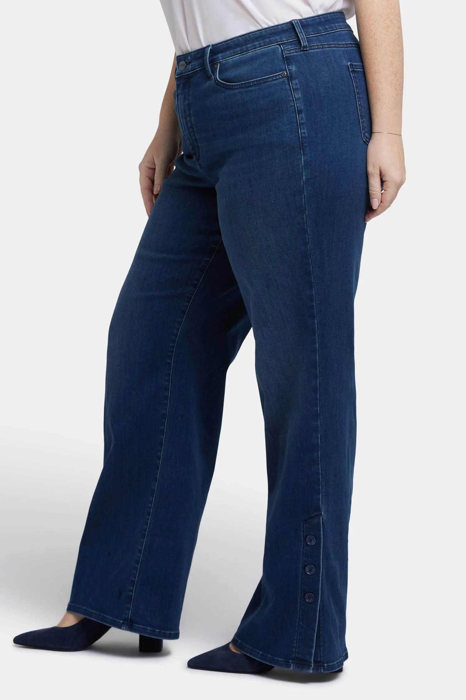 Teresa Wide Leg Jeans In Plus Size - Ibiza Blues sold by NYDJ product image thumbnail 3