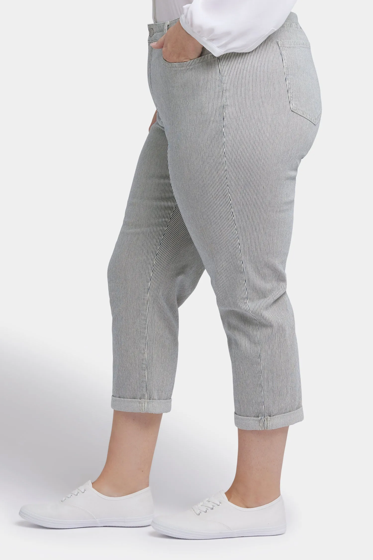 Chloe Skinny Capri Jeans In Plus Size - Luarca Stripe sold by NYDJ product image thumbnail 3