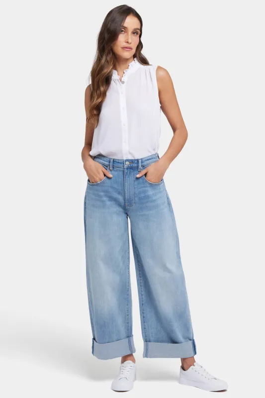 Renee Baggy Wide Leg Jeans - Santiago Sea sold by NYDJ