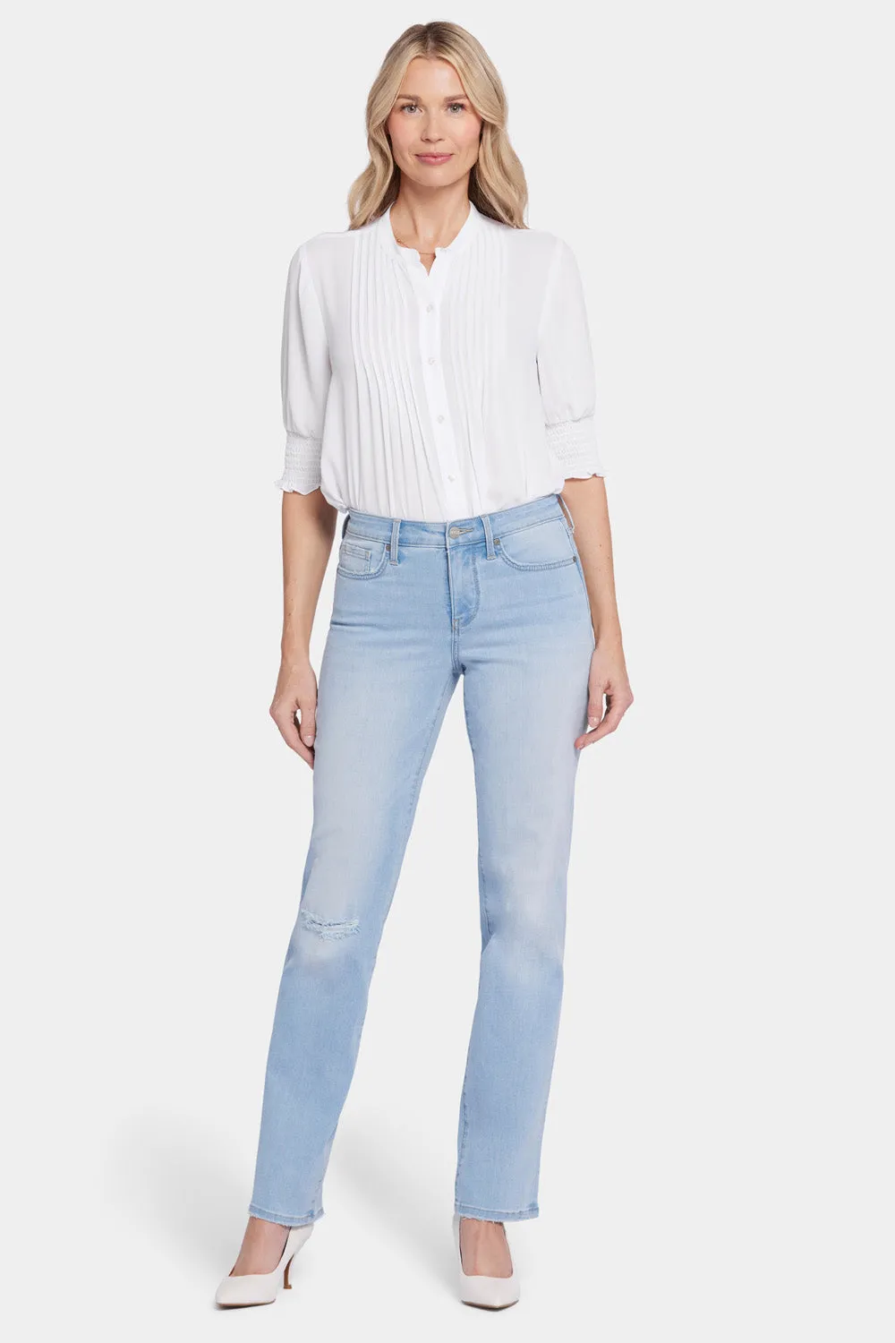 Bailey Relaxed Straight Jeans - Estrella sold by NYDJ