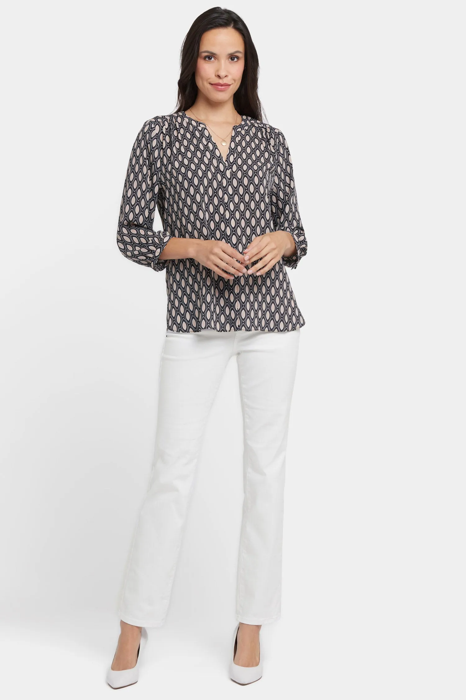 Pintuck Blouse - Roca Lissa sold by NYDJ product image thumbnail 5