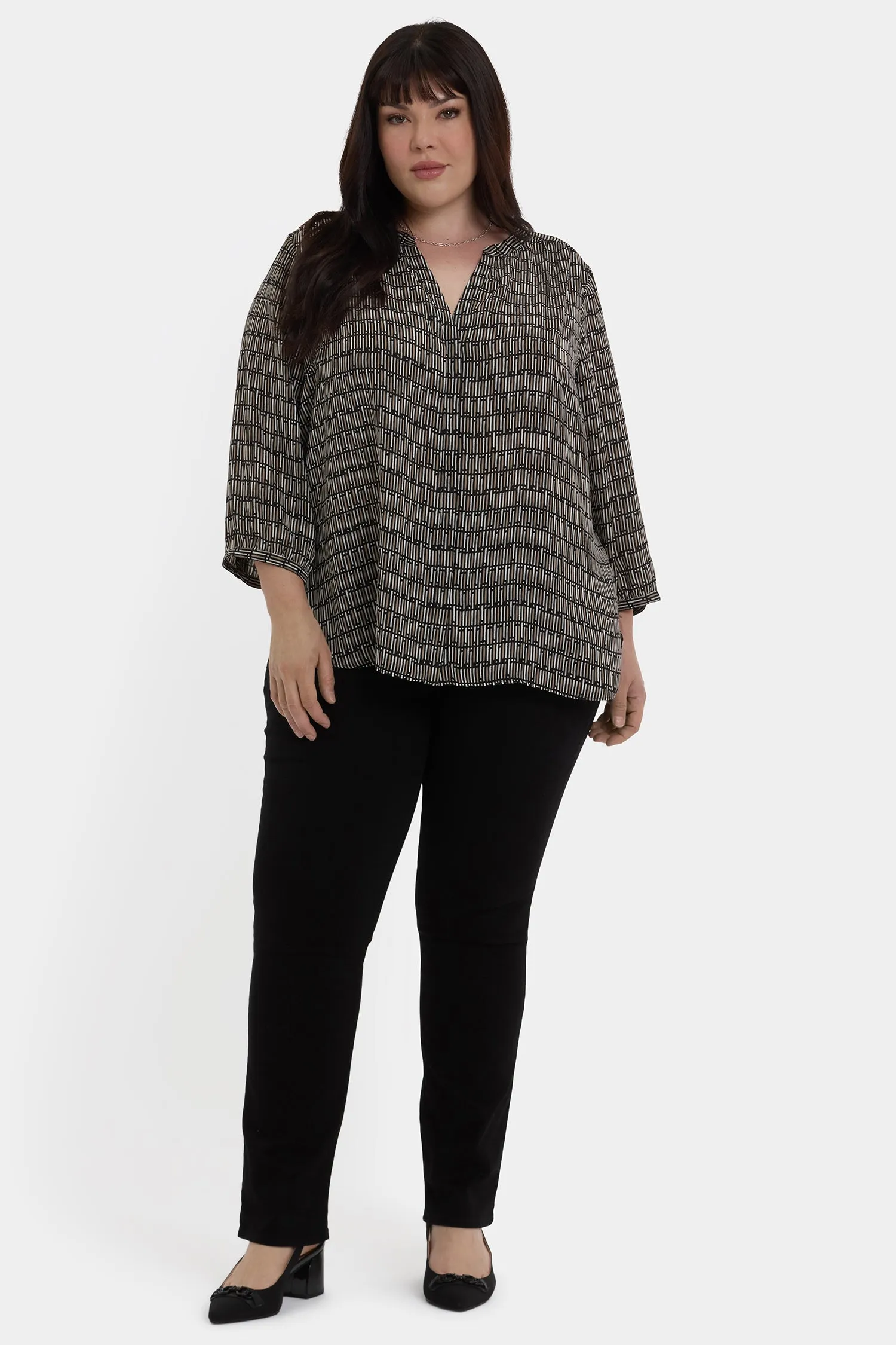 Pintuck Blouse In Plus Size - Arrieta sold by NYDJ product image thumbnail 4