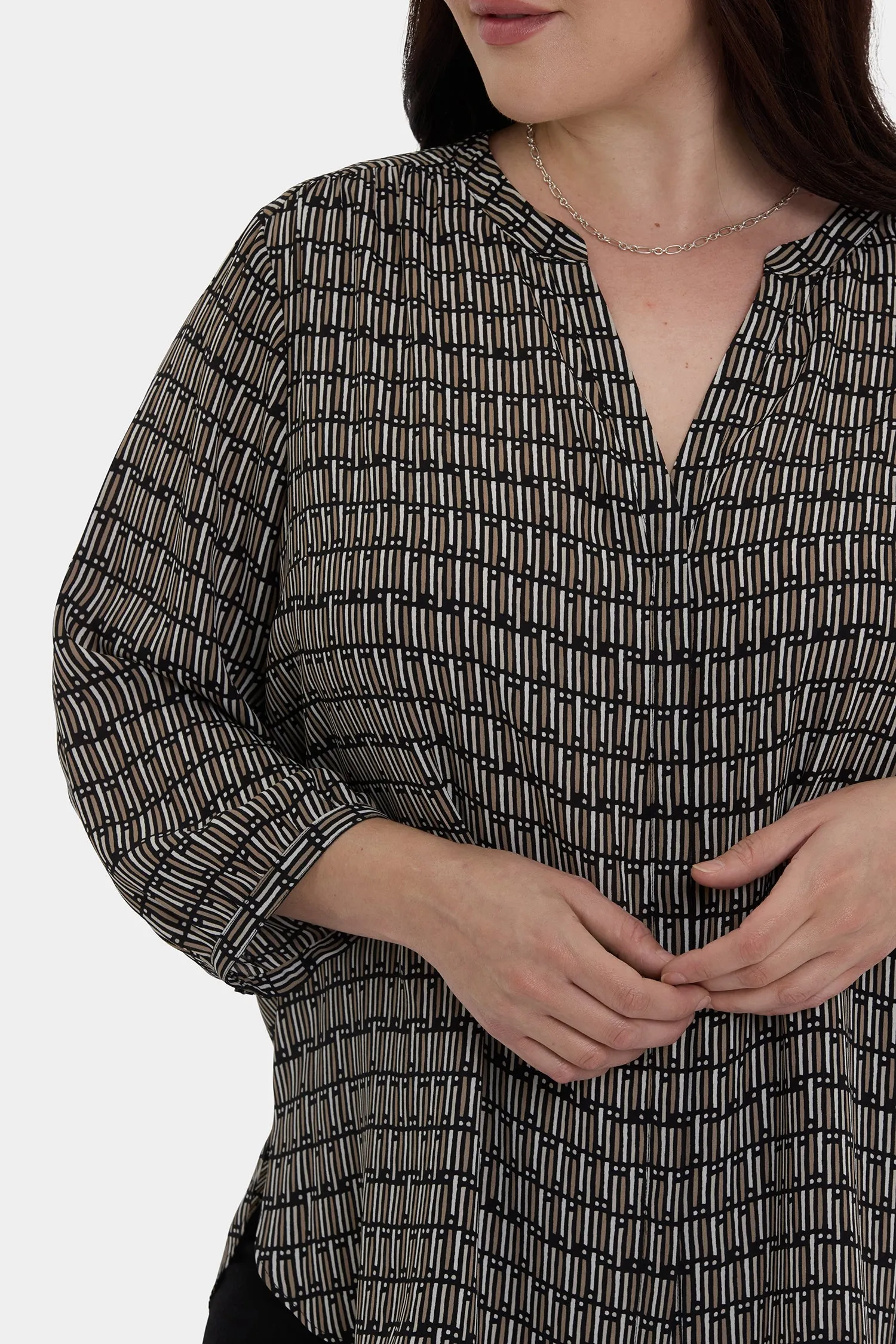 Pintuck Blouse In Plus Size - Arrieta sold by NYDJ product image thumbnail 5