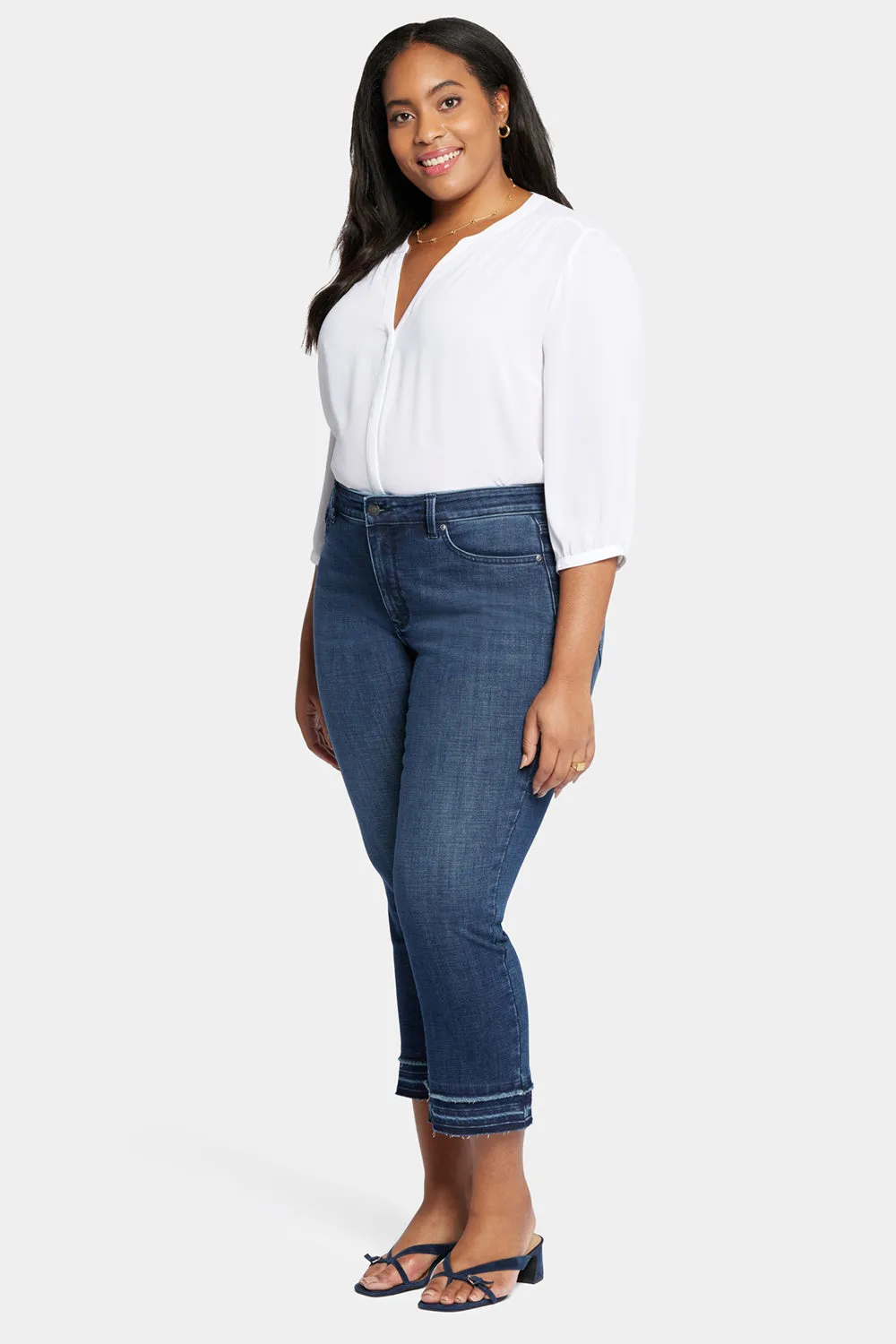 Marilyn Straight Ankle Jeans In Plus Size - Inspire sold by NYDJ product image thumbnail 5
