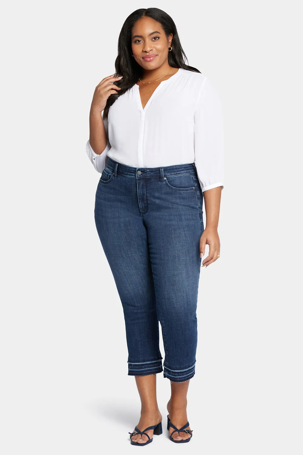 Marilyn Straight Ankle Jeans In Plus Size - Inspire sold by NYDJ product image thumbnail 4