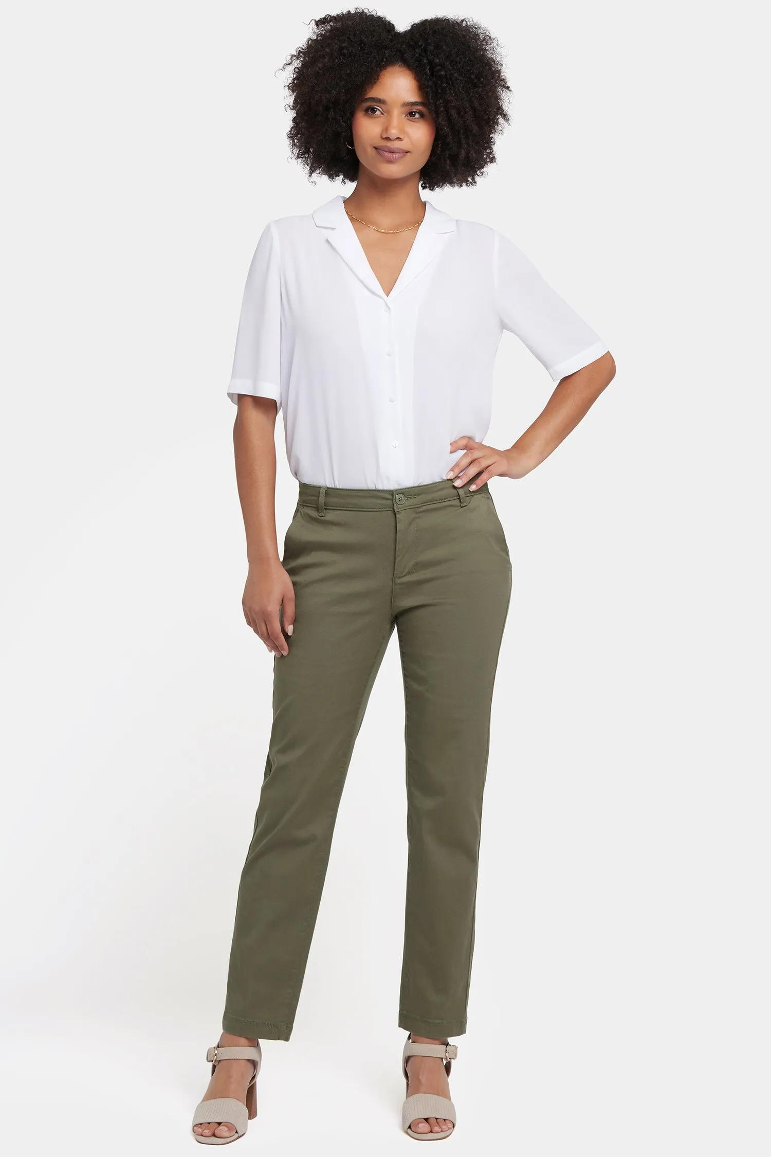 Sadie Slim Pants - Avocado sold by NYDJ product image thumbnail 4