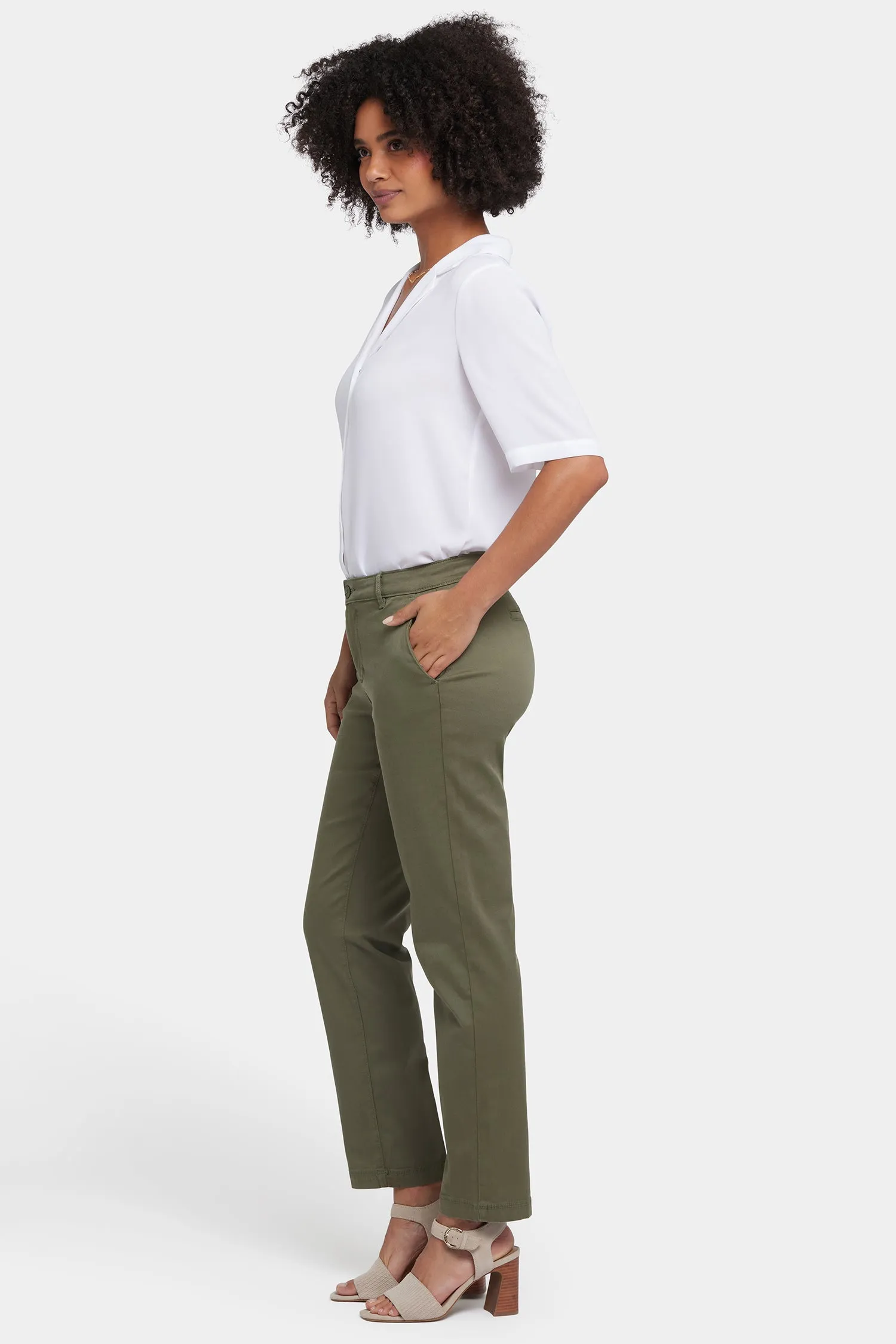 Sadie Slim Pants - Avocado sold by NYDJ product image thumbnail 5