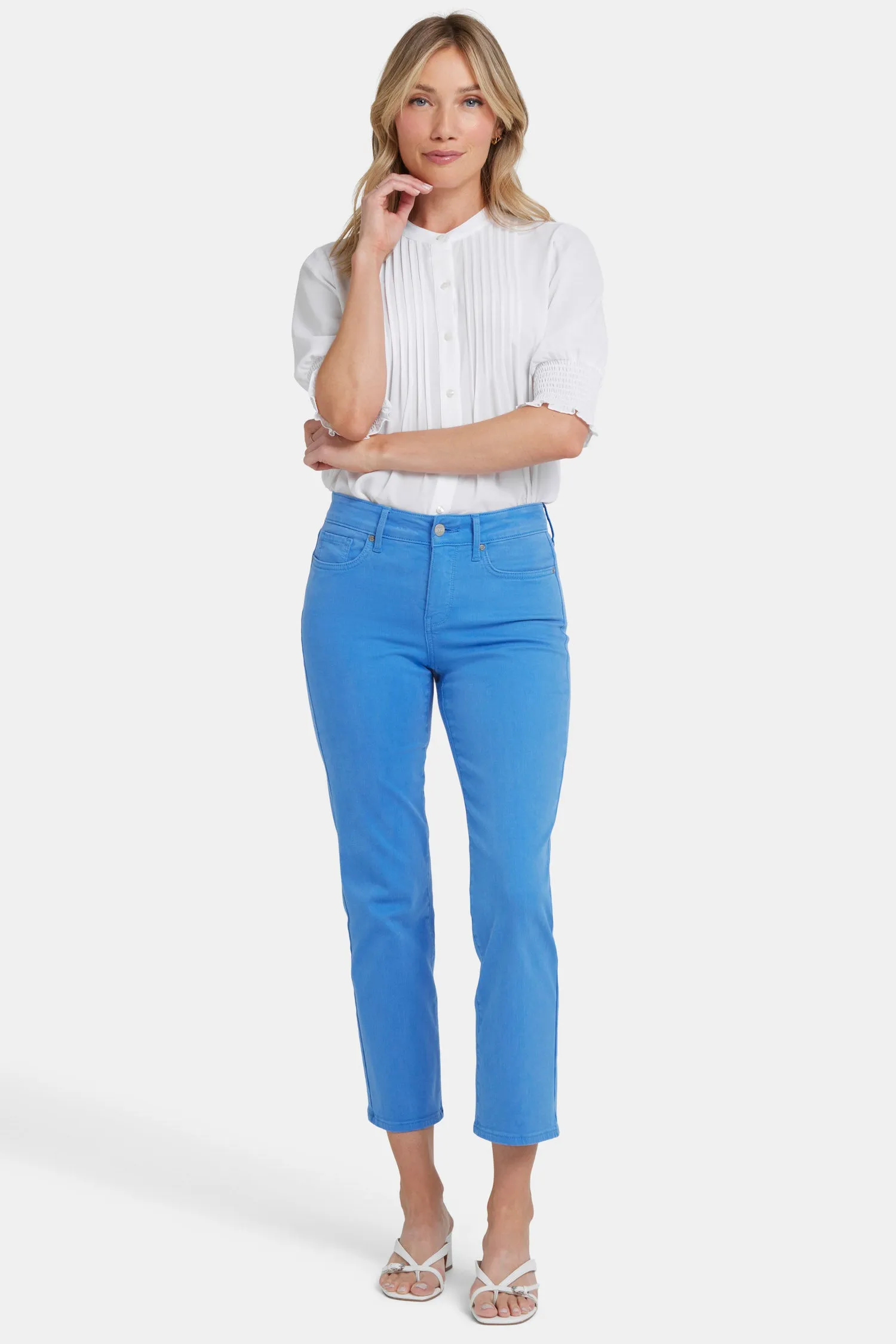 Marilyn Straight Ankle Jeans - Greek Sea sold by NYDJ product image thumbnail 4