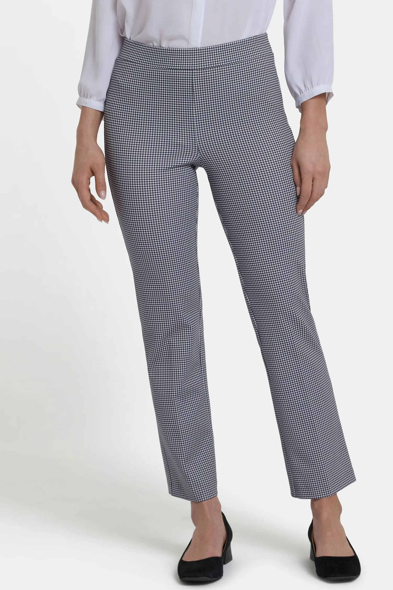 Pull-On Slim Ankle Trouser Pants - Harris Houndstooth sold by NYDJ product image thumbnail 4