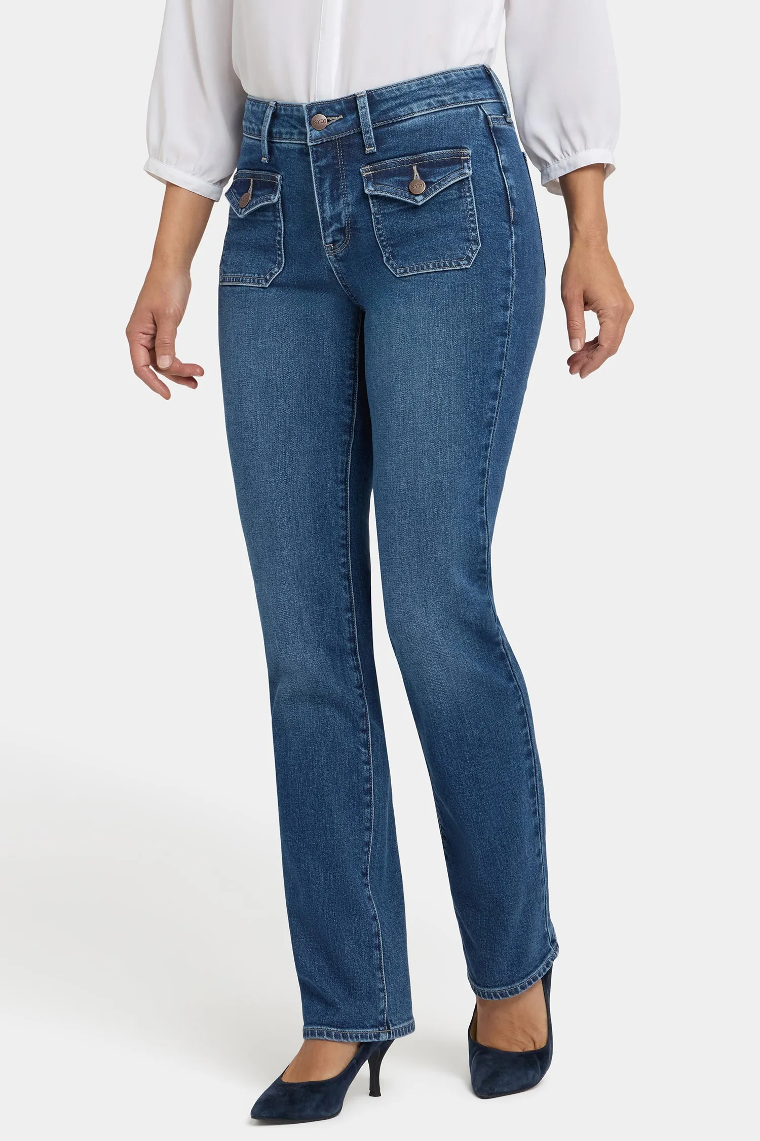 Marilyn Straight Jeans - Lake Notre-Dame sold by NYDJ product image thumbnail 5
