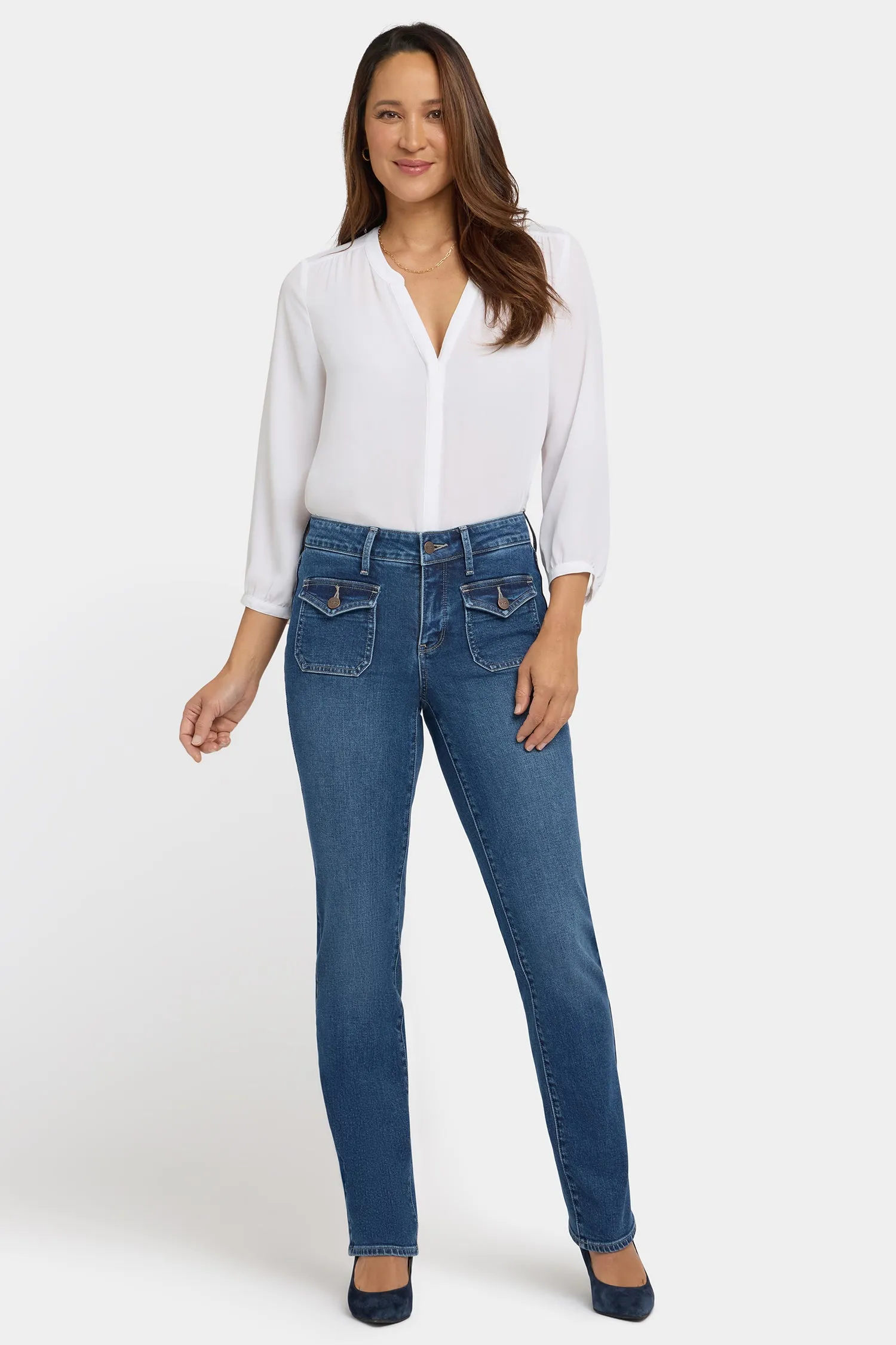 Marilyn Straight Jeans - Lake Notre-Dame sold by NYDJ
