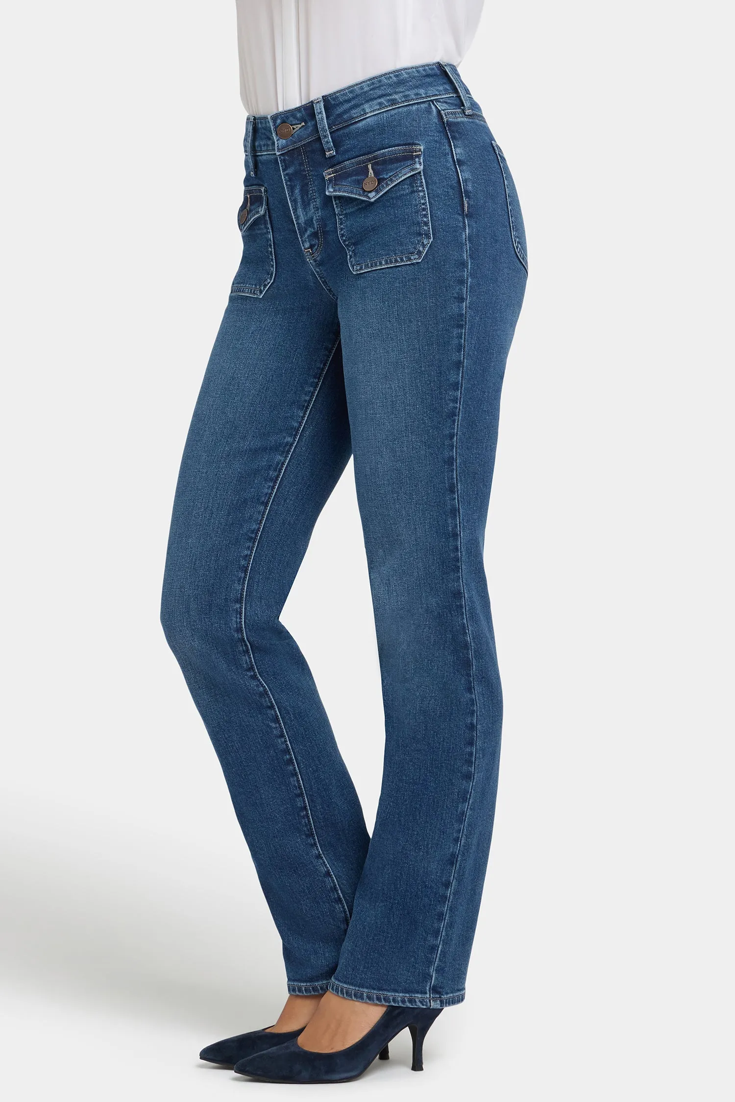 Marilyn Straight Jeans - Lake Notre-Dame sold by NYDJ product image thumbnail 4