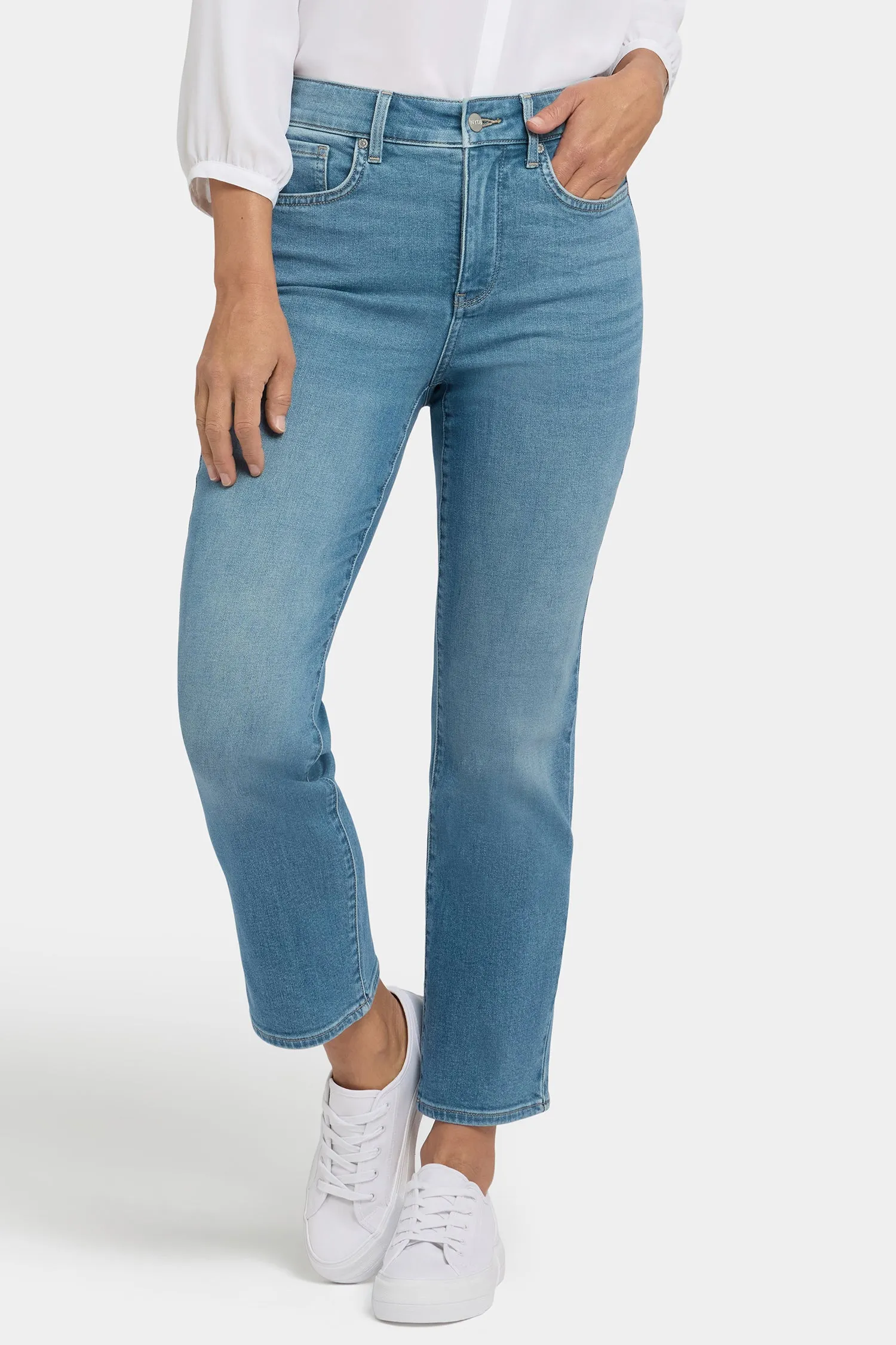 Marilyn Straight Ankle Jeans - Avenue Blue sold by NYDJ product image thumbnail 4