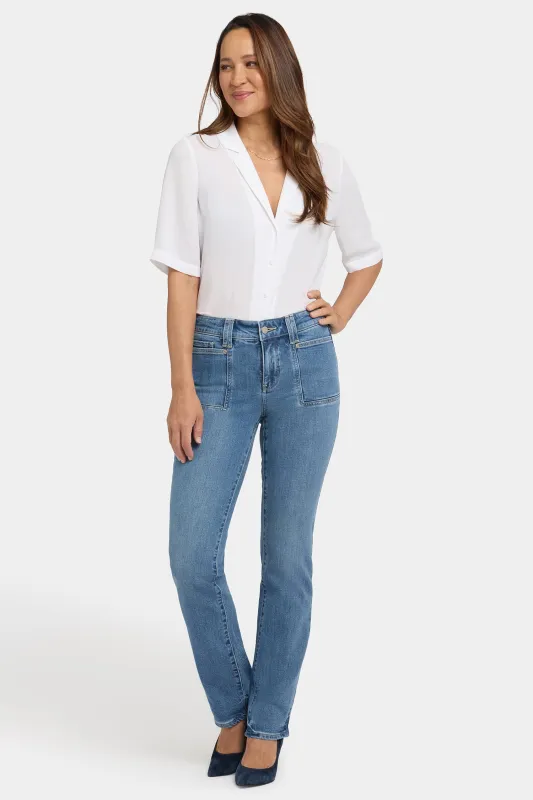 Marilyn Straight Jeans - Bastille Sea sold by NYDJ