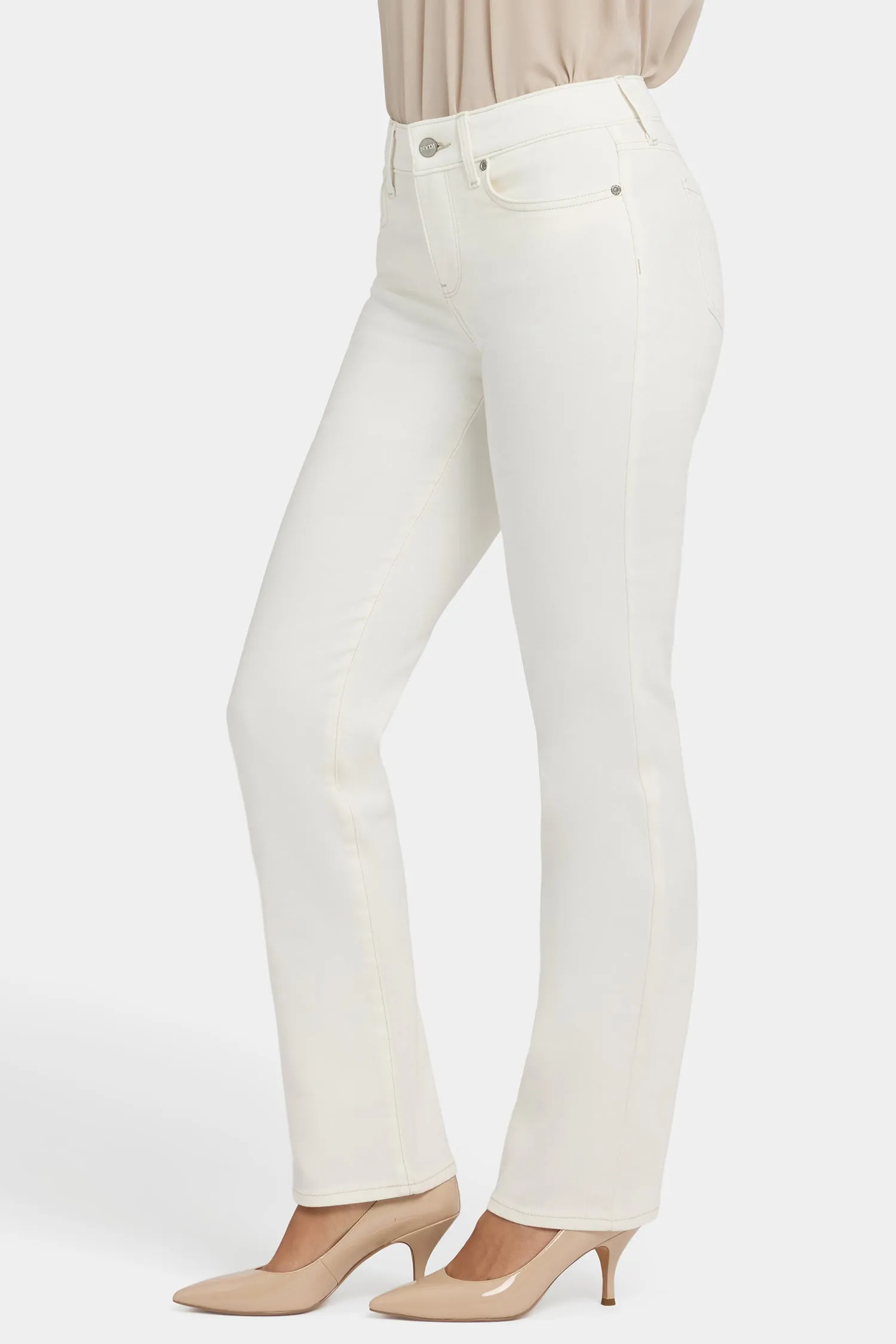 Marilyn Straight Jeans - Winter White sold by NYDJ product image thumbnail 3