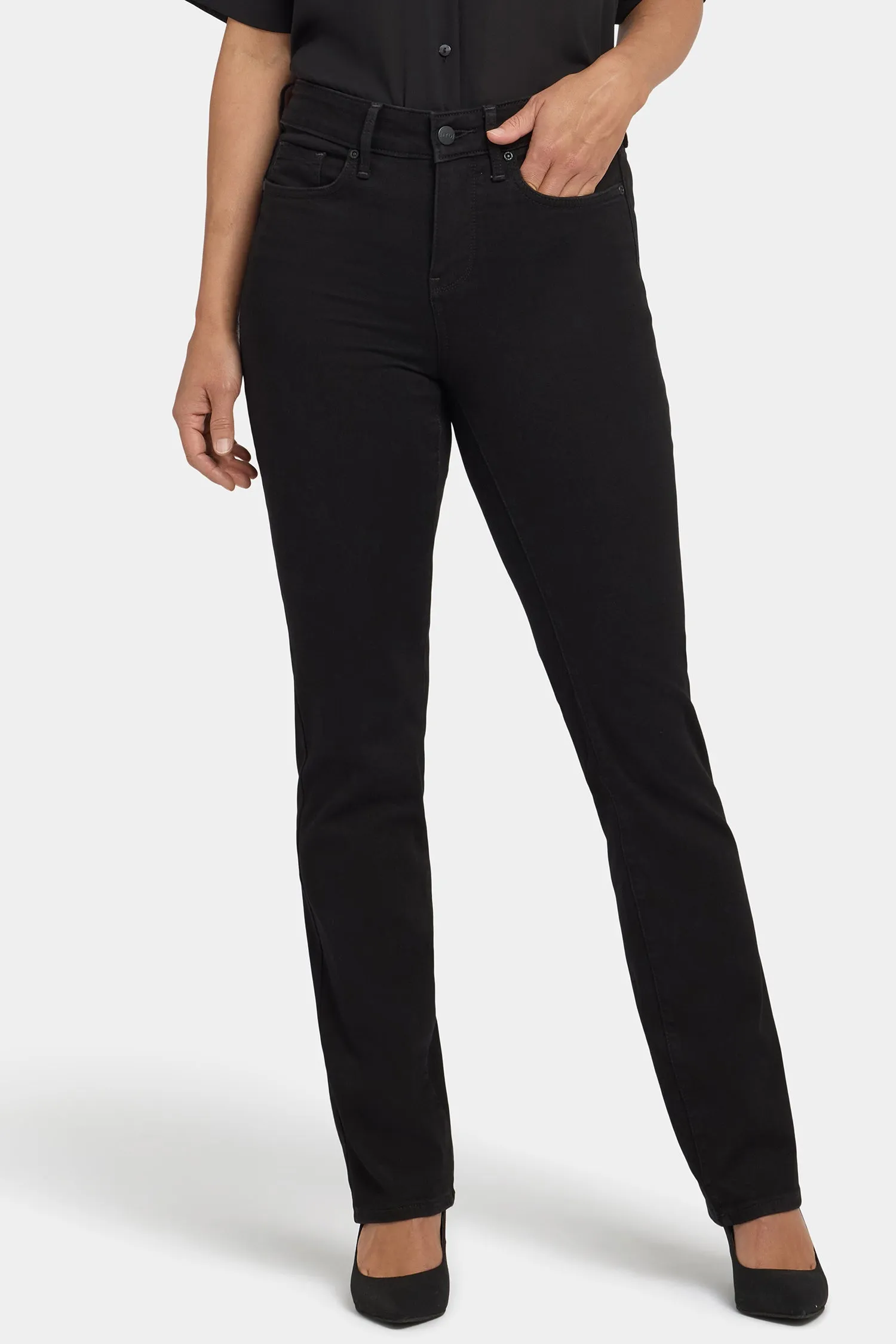 Marilyn Straight Jeans - Black Rinse sold by NYDJ product image thumbnail 5