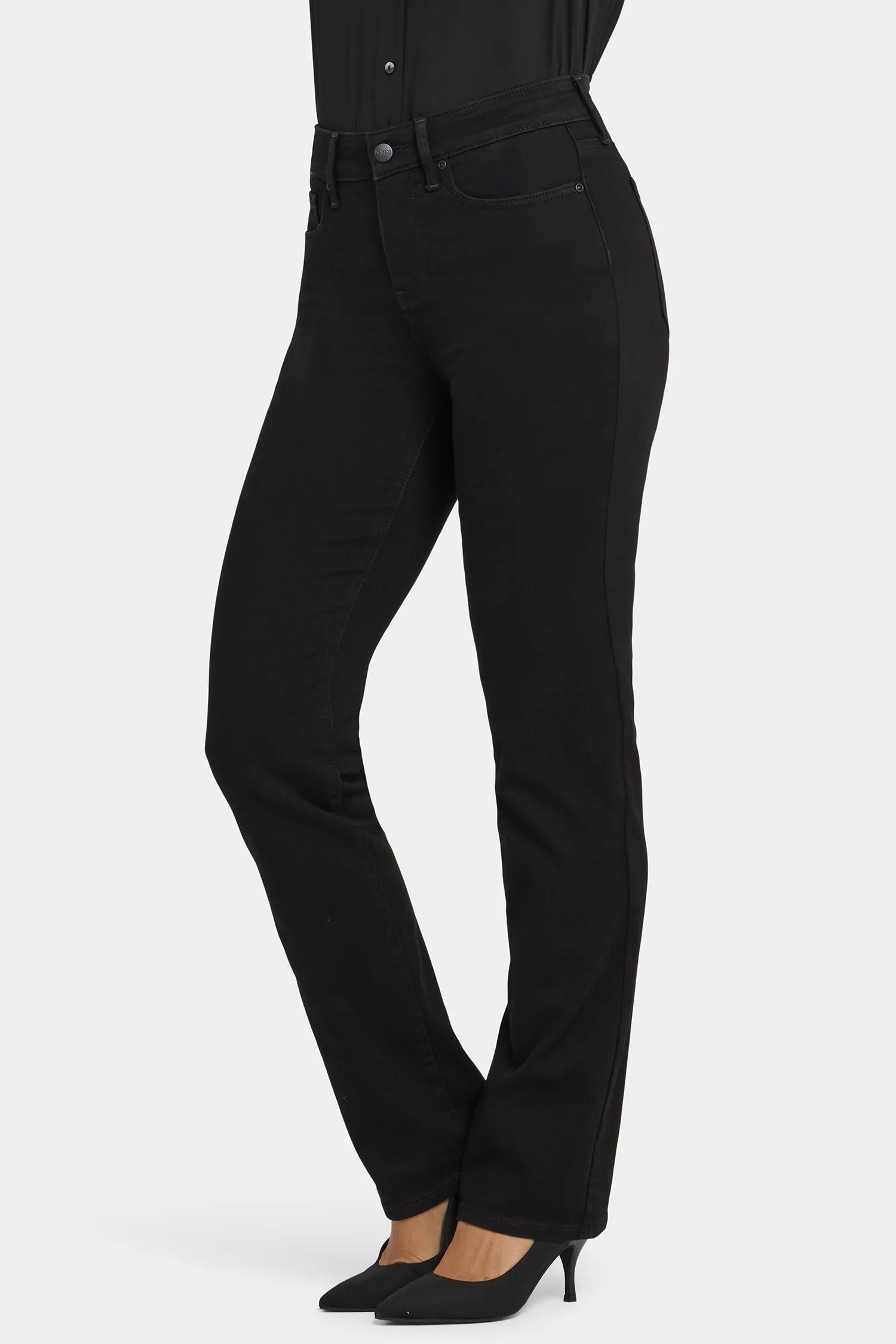 Marilyn Straight Jeans - Black Rinse sold by NYDJ product image thumbnail 4