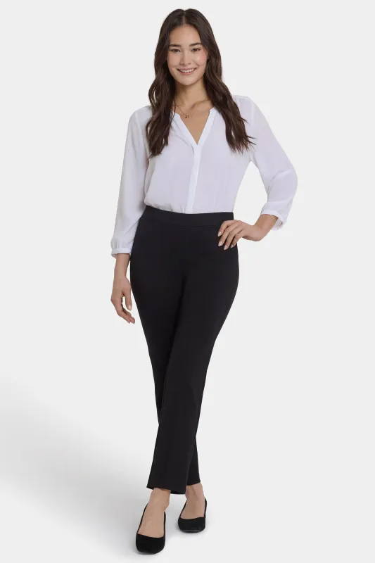 Pull-On Slim Ankle Trouser Pants - Black sold by NYDJ
