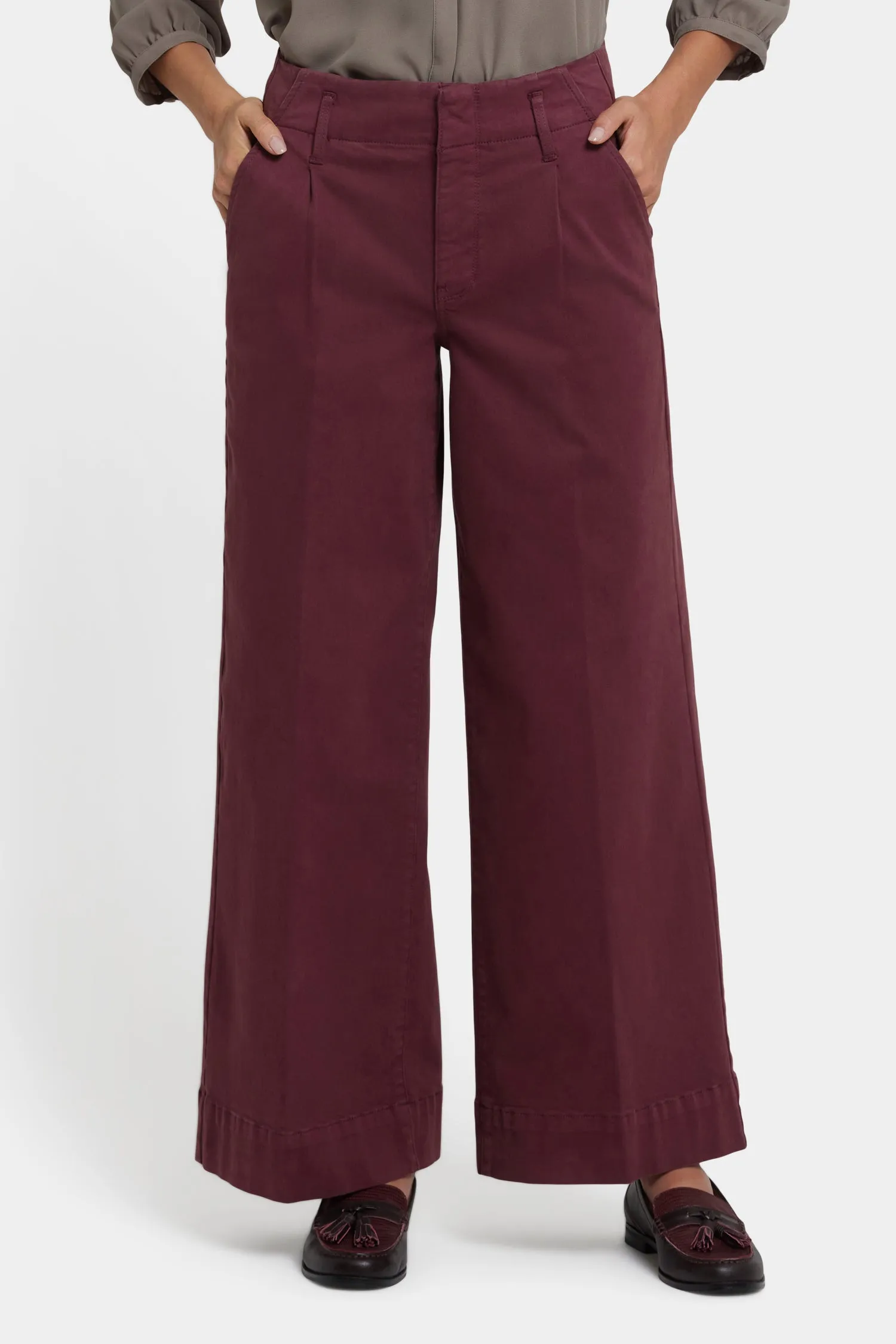 Mona Wide Leg Trouser Jeans - Sienna Red sold by NYDJ product image thumbnail 4
