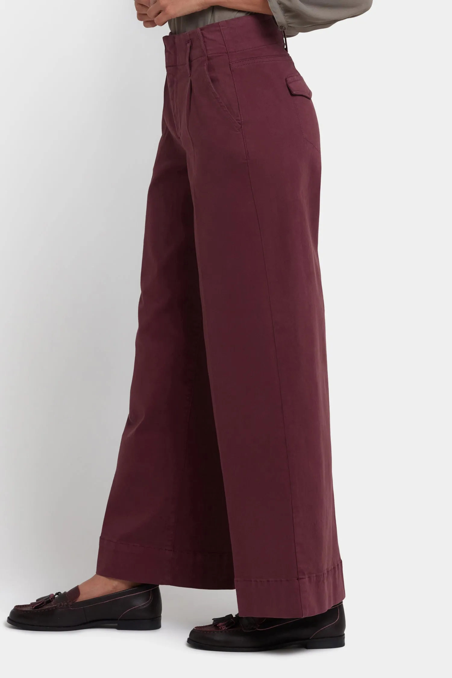 Mona Wide Leg Trouser Jeans - Sienna Red sold by NYDJ product image thumbnail 3