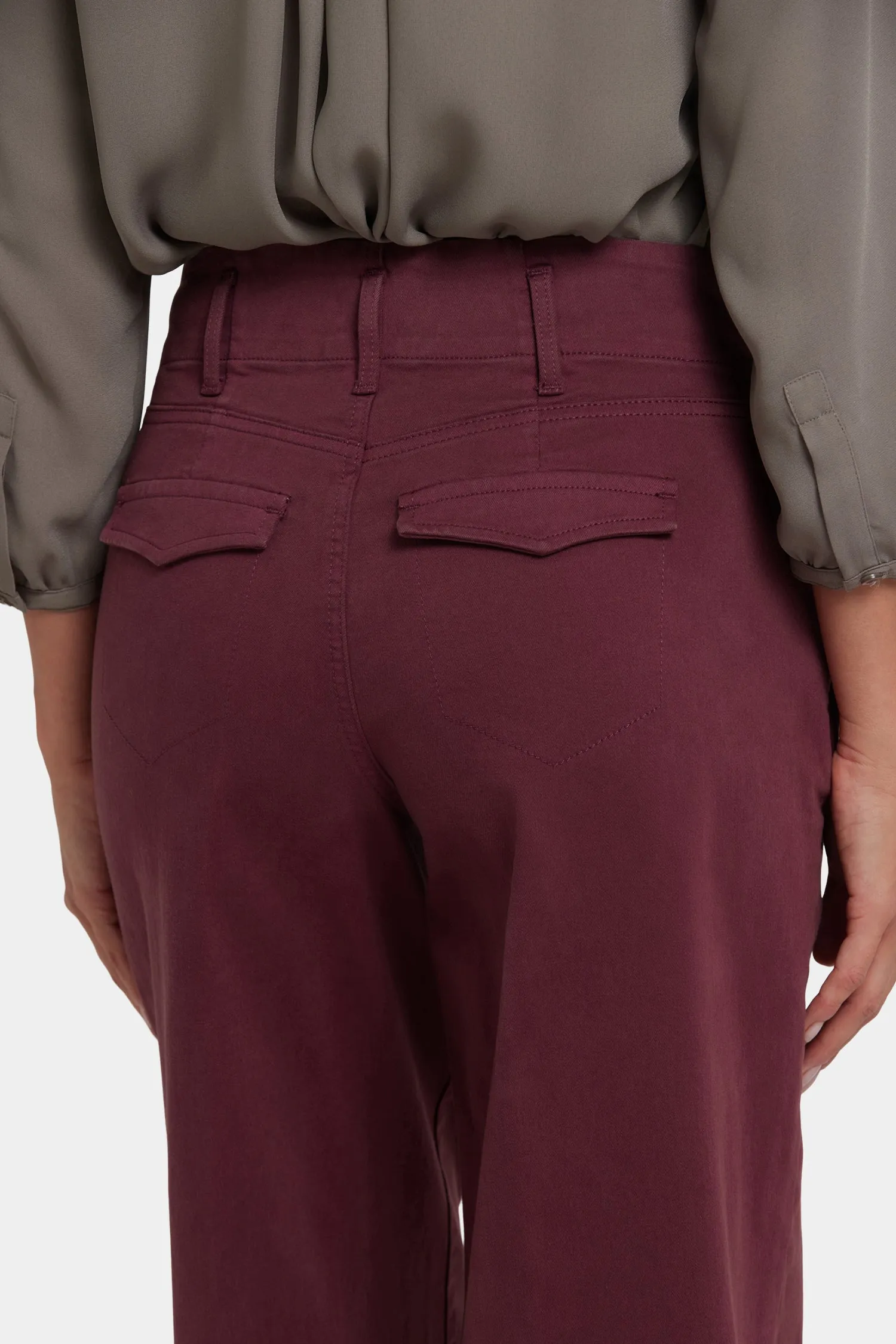 Mona Wide Leg Trouser Jeans - Sienna Red sold by NYDJ product image thumbnail 5