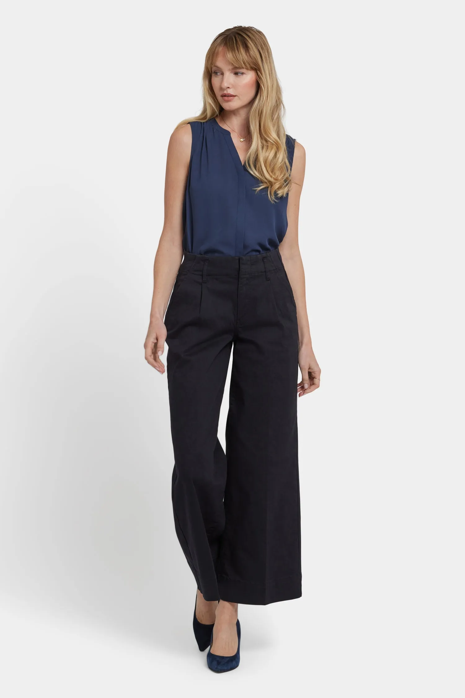 Mona Wide Leg Trouser Jeans - Black sold by NYDJ
